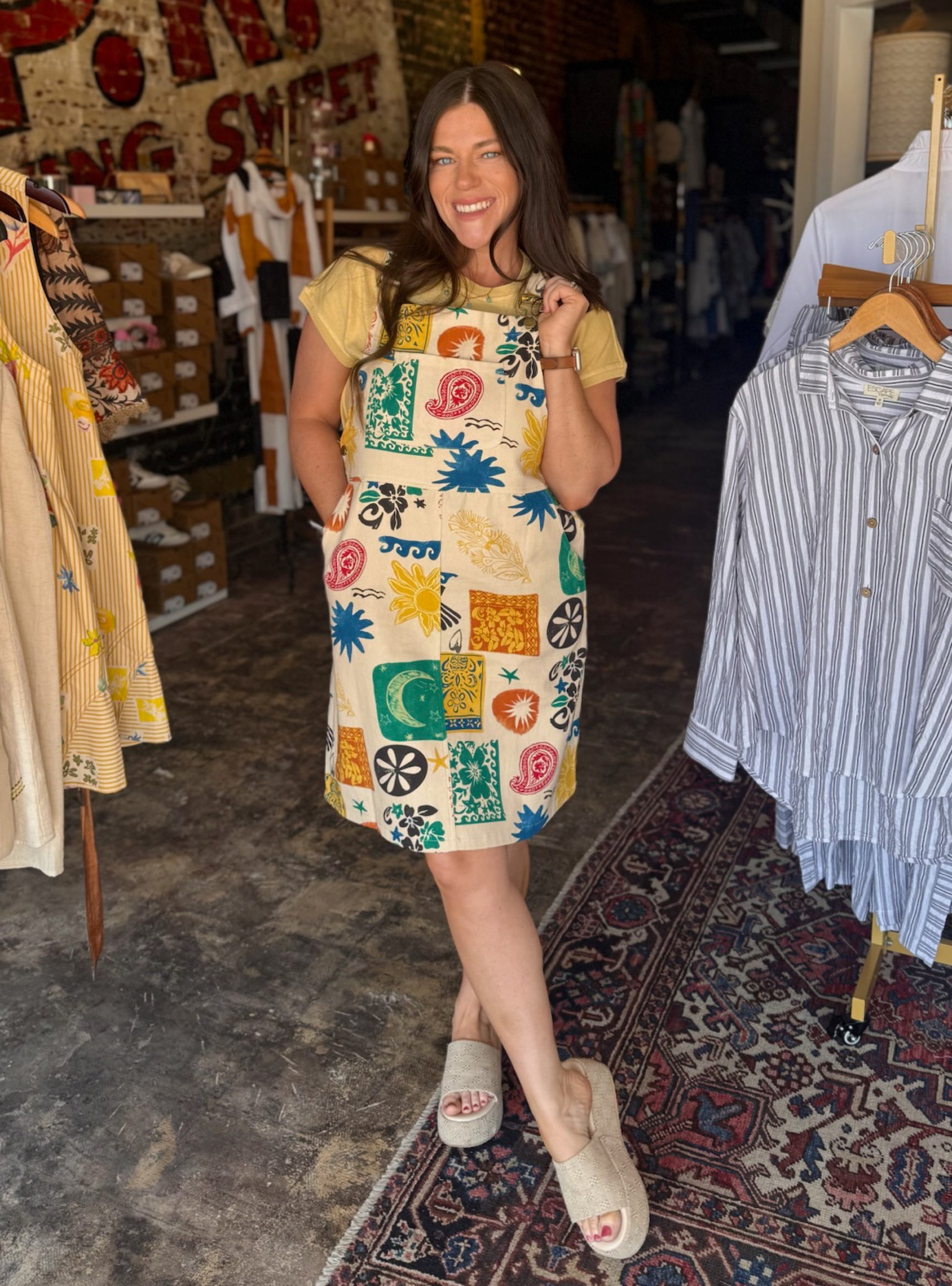 Bold Moves Only Overall Dress