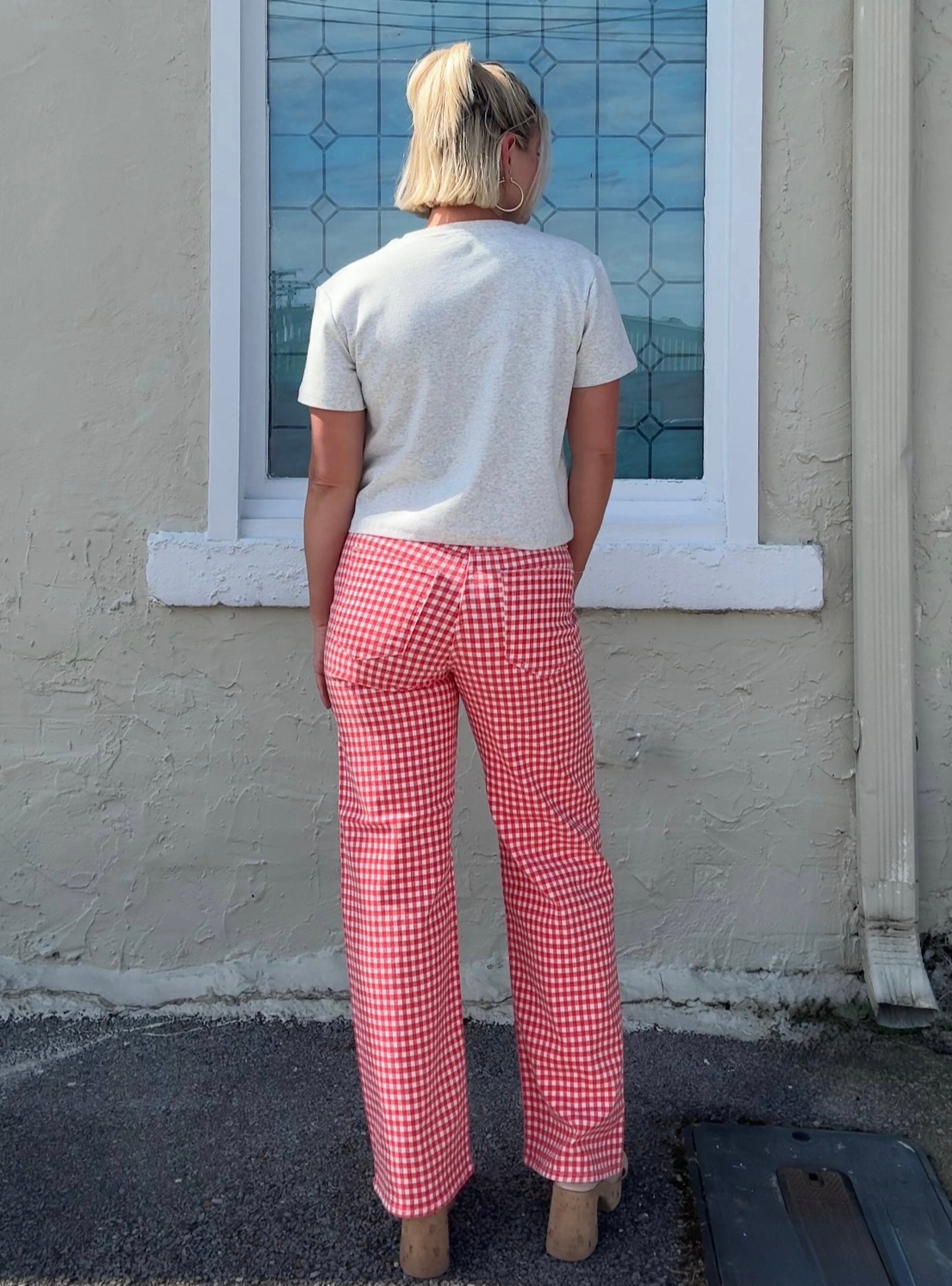 Meet Me For A Picnic Gingham Jean