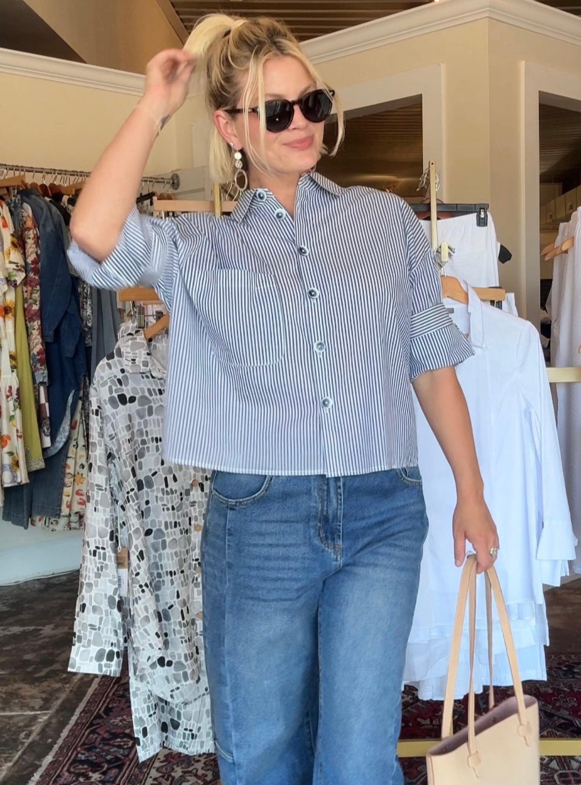 Renuar Harbor Stripe Top