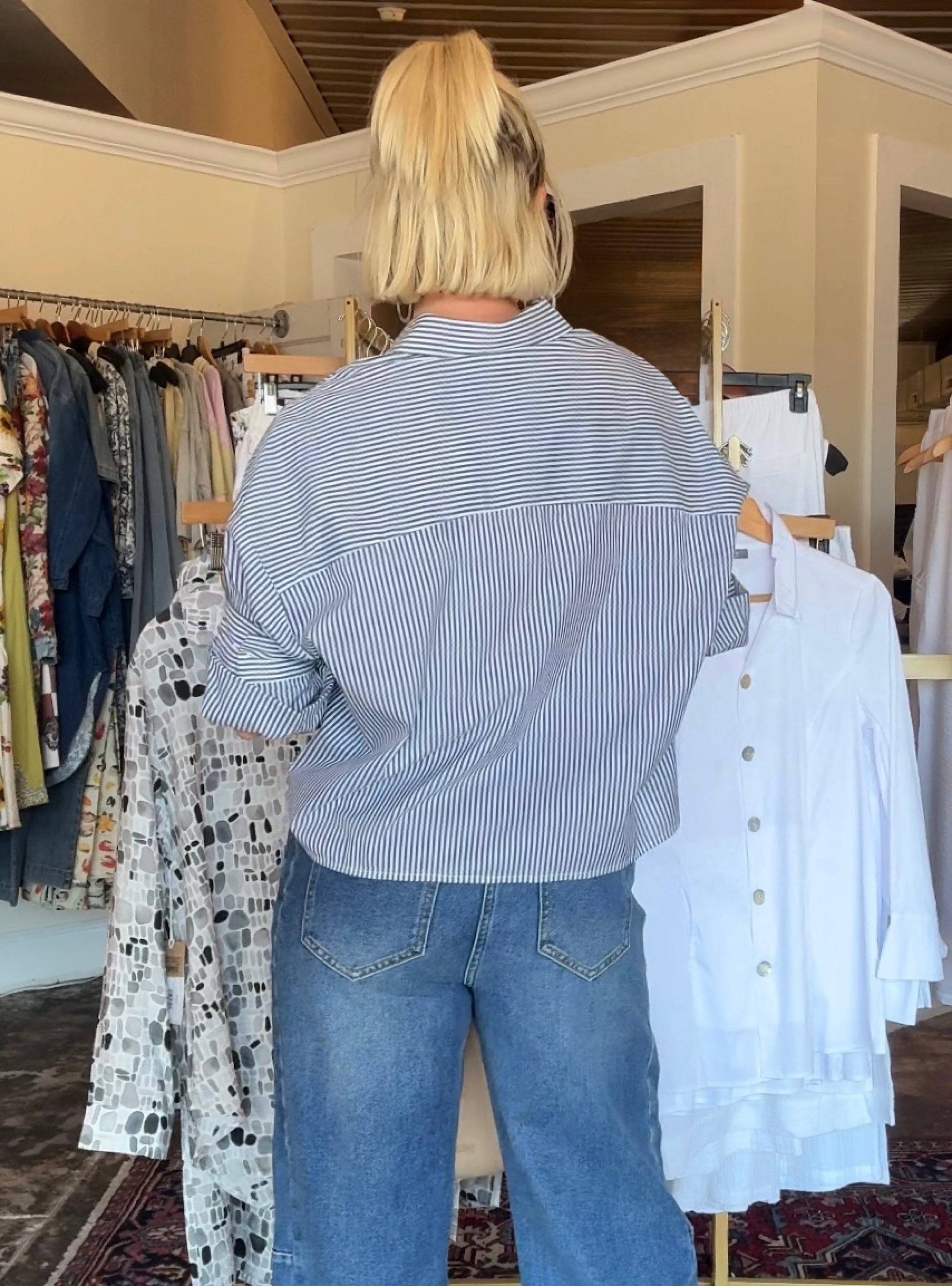 Renuar Harbor Stripe Top