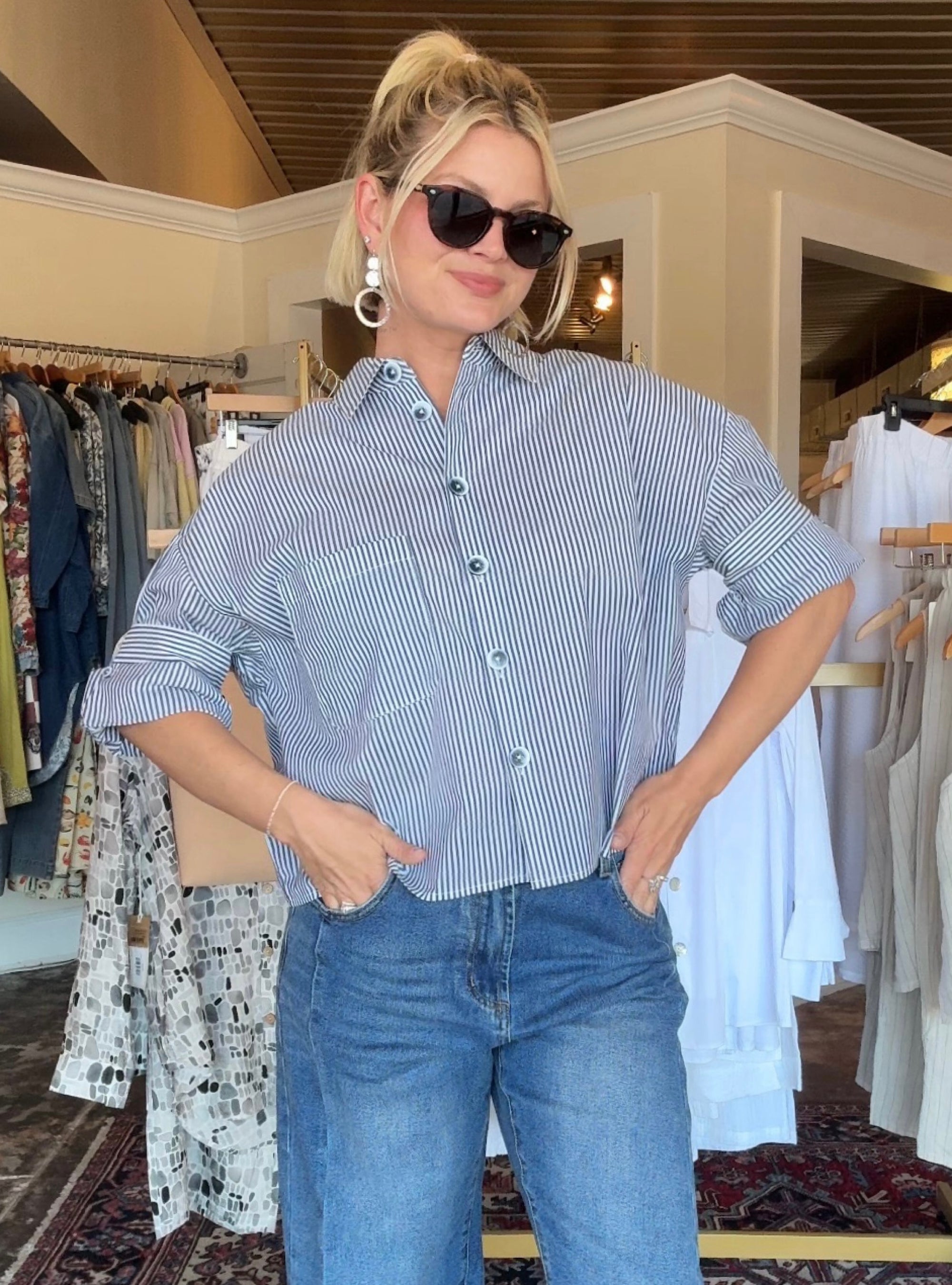 Renuar Harbor Stripe Top