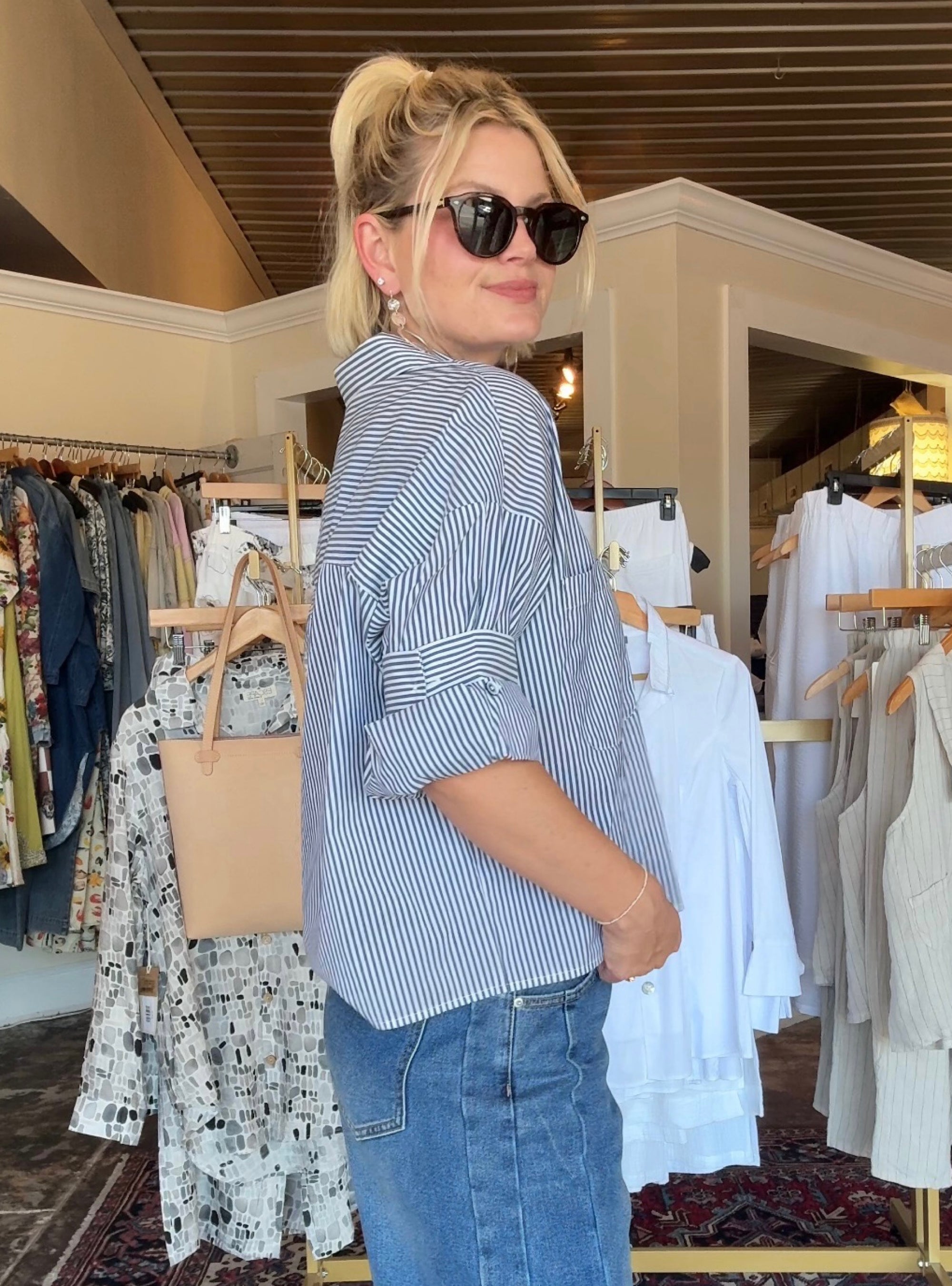 Renuar Harbor Stripe Top