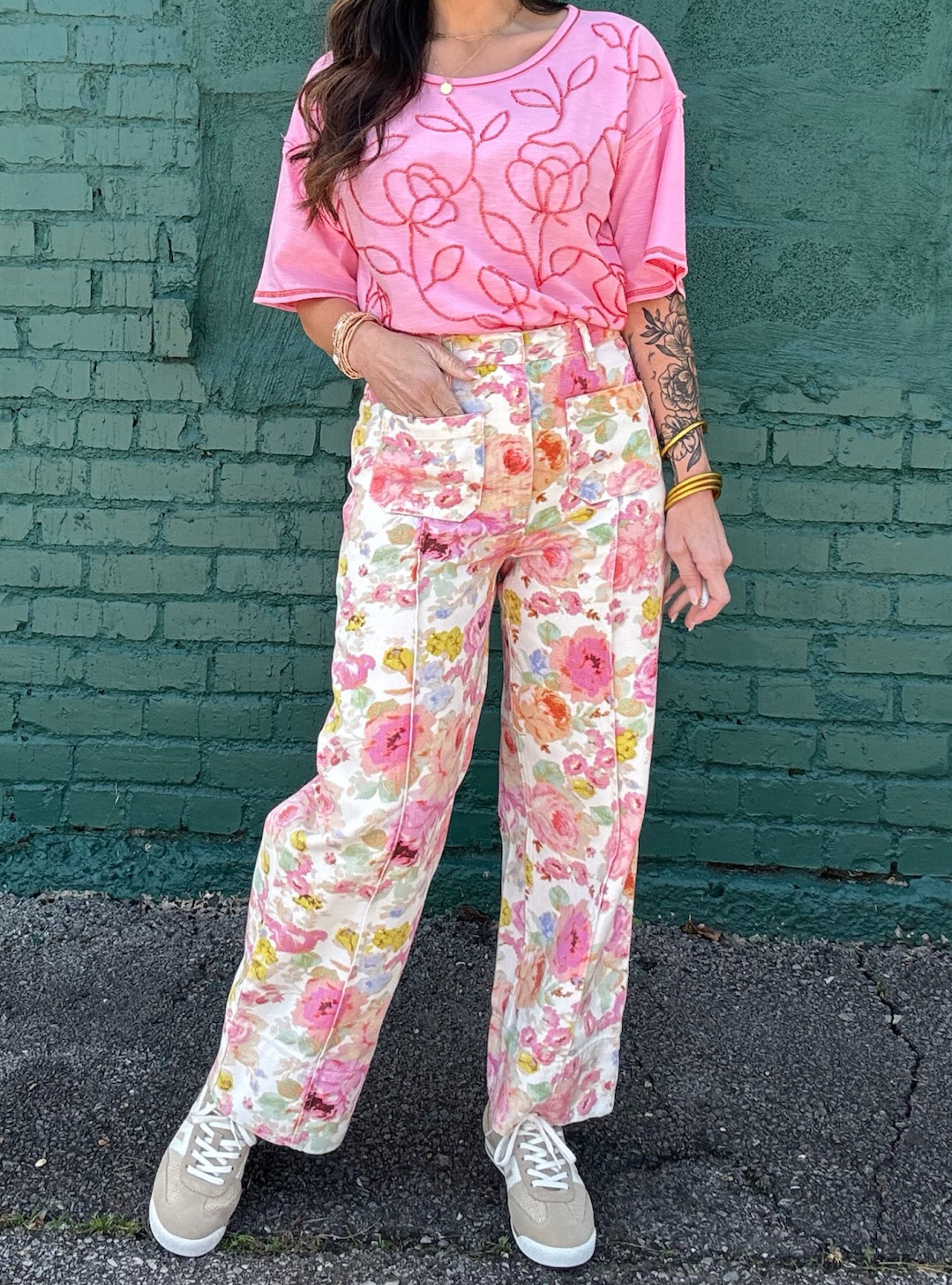 Peony Picnic Pants
