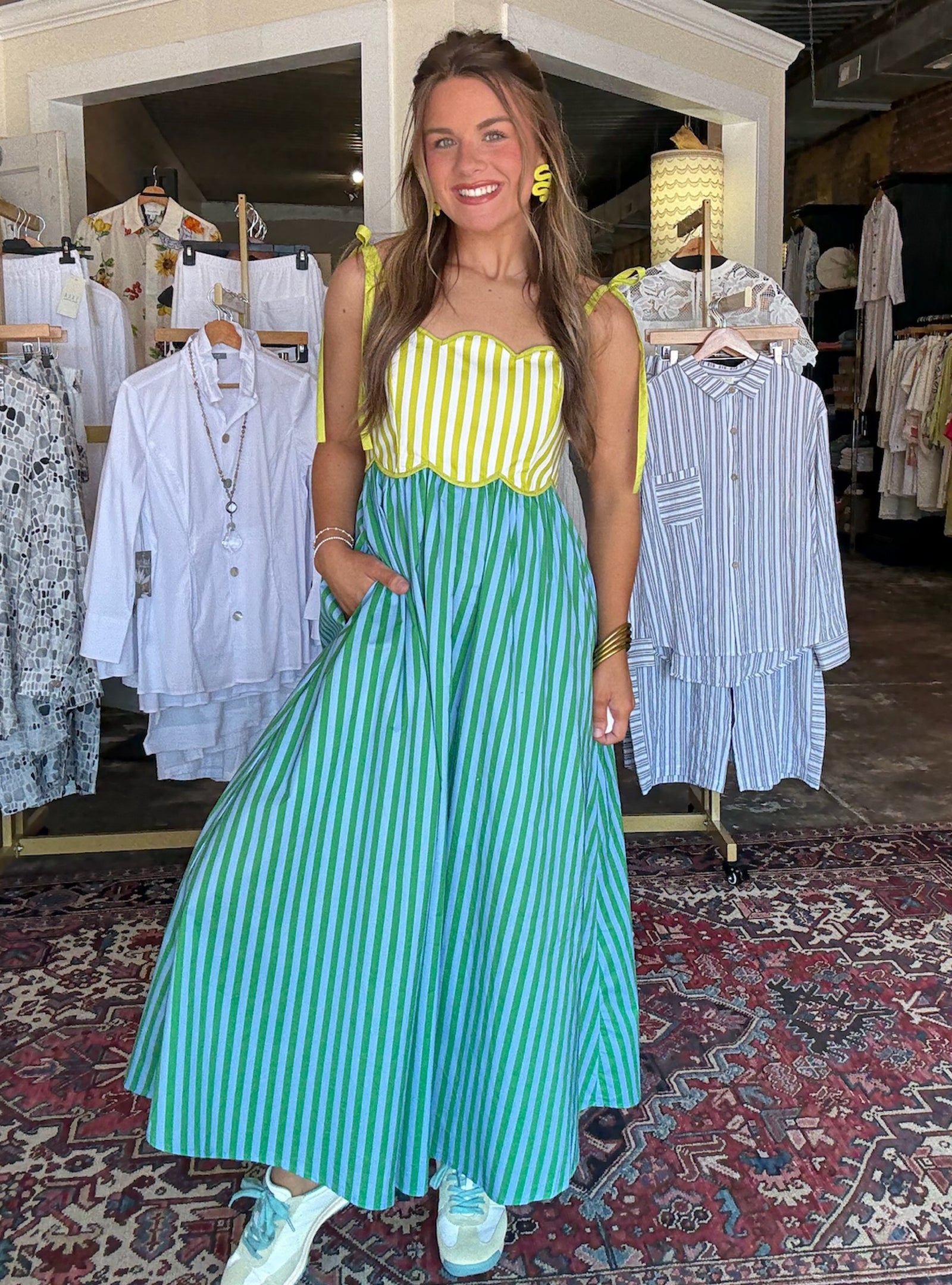 Sea & Citrus Midi Dress
