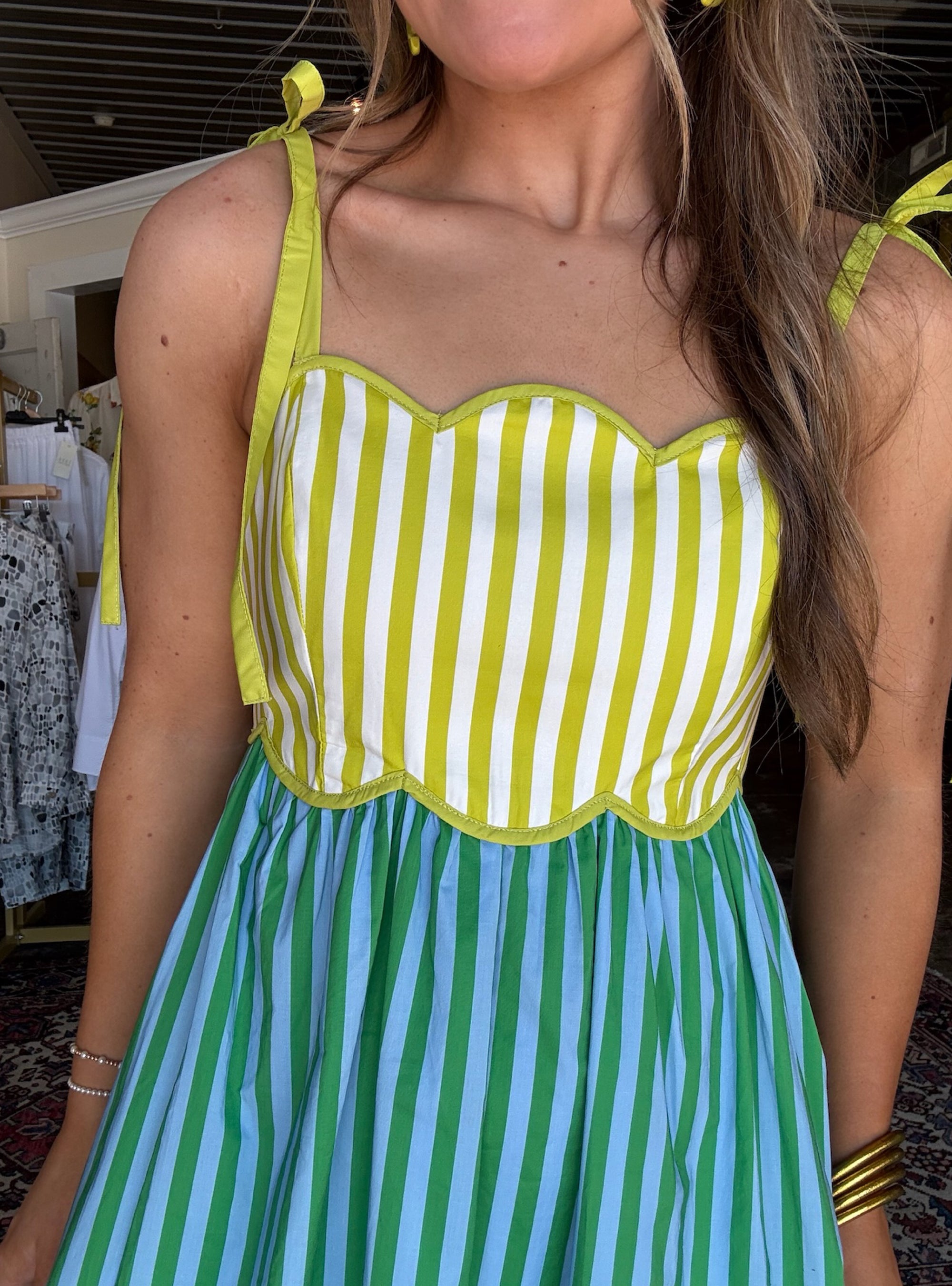 Sea &amp; Citrus Midi Dress