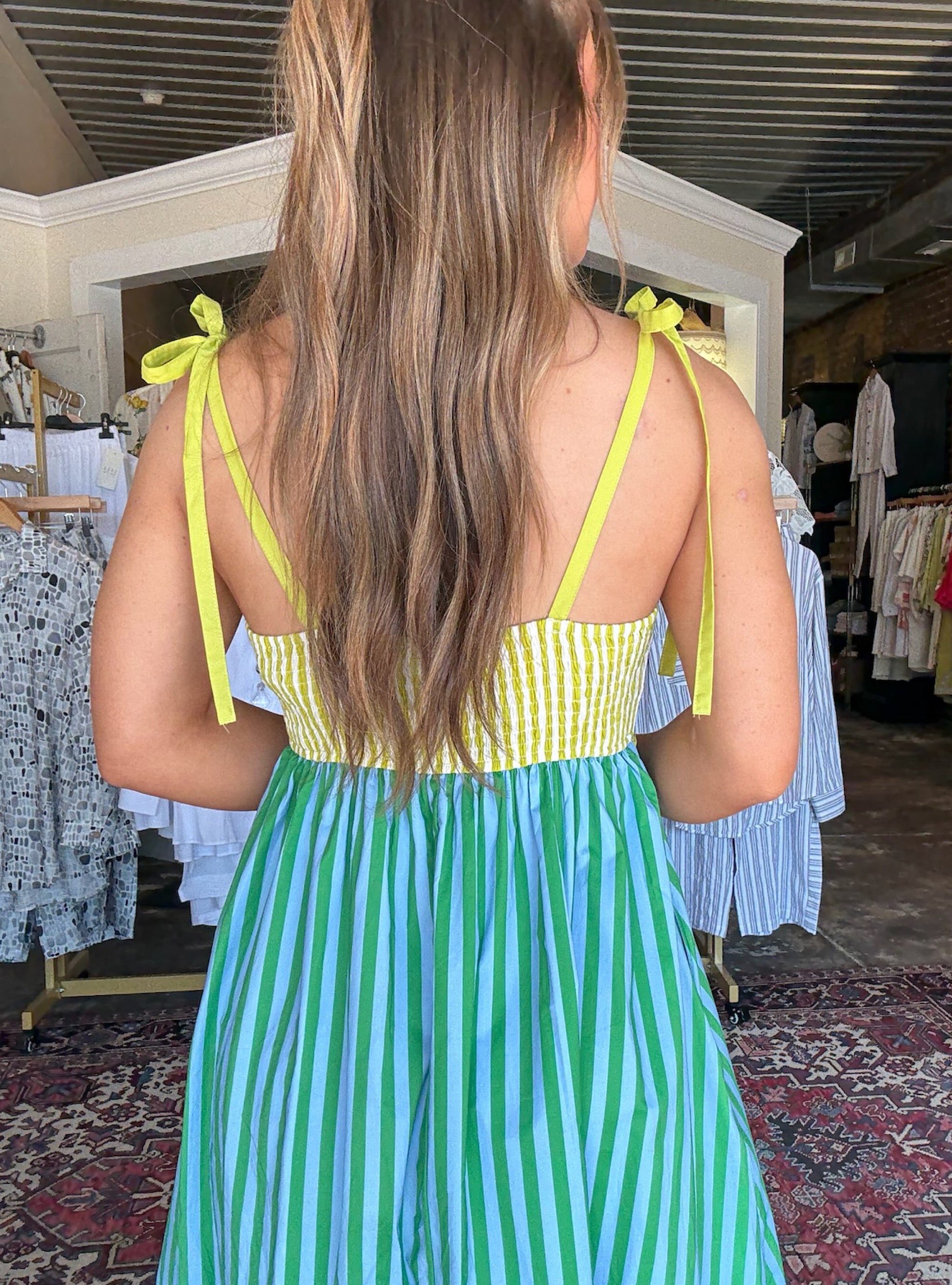 Sea &amp; Citrus Midi Dress
