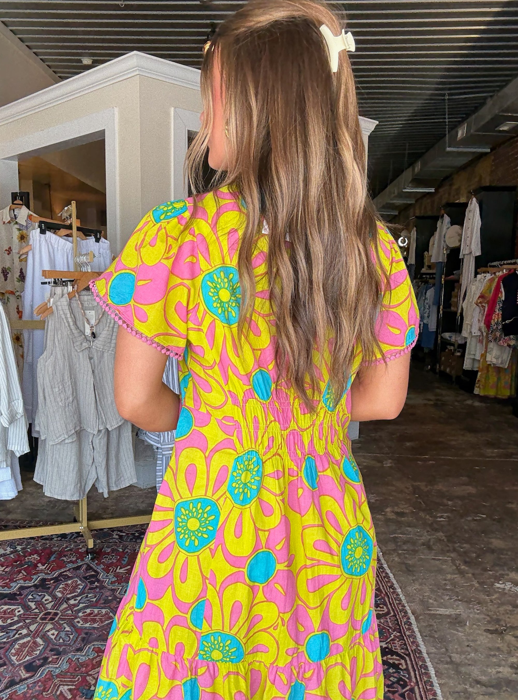 Uncle Frank Flower Power Midi Dress