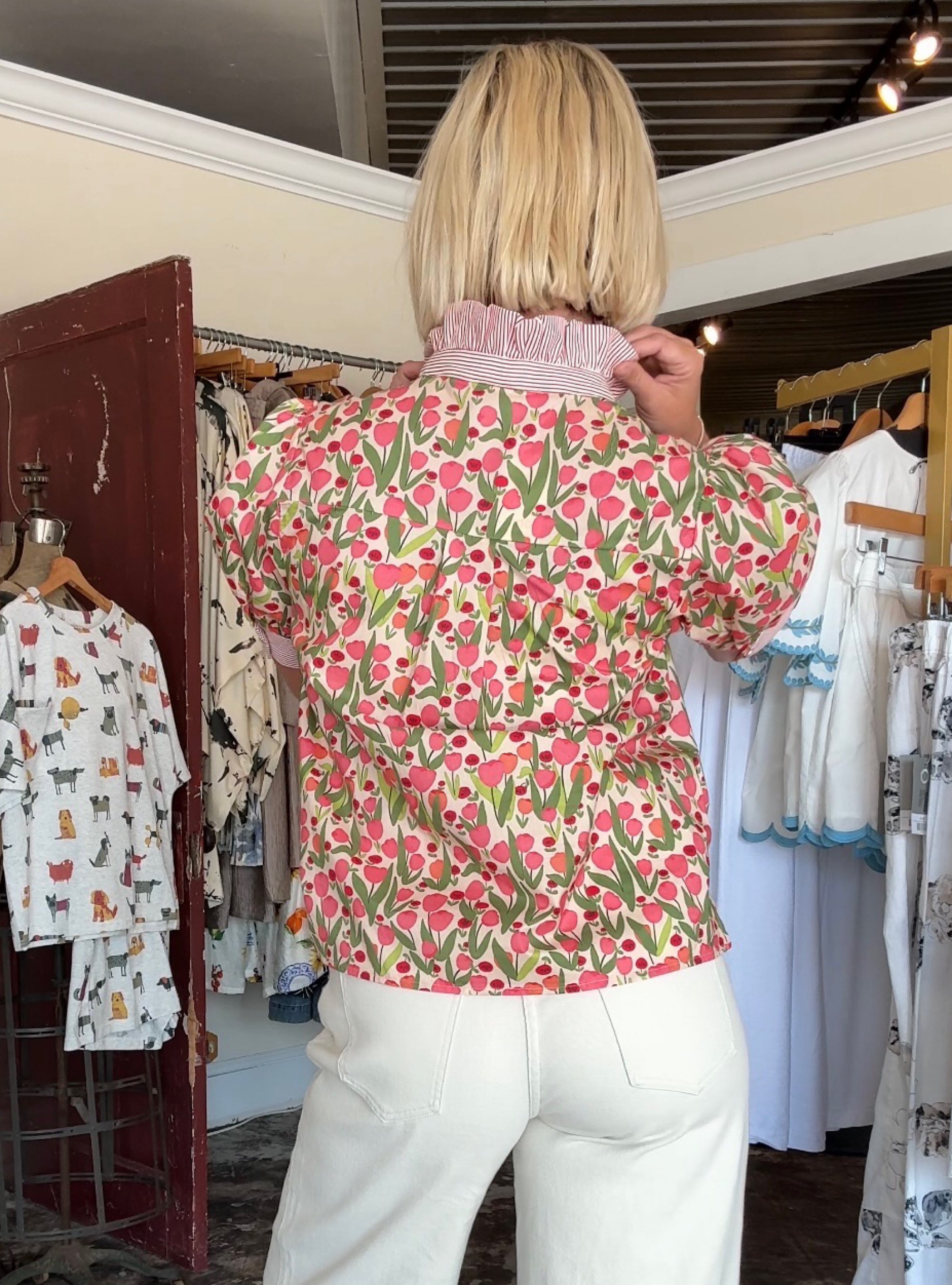 Fresh Picked Poppy Top