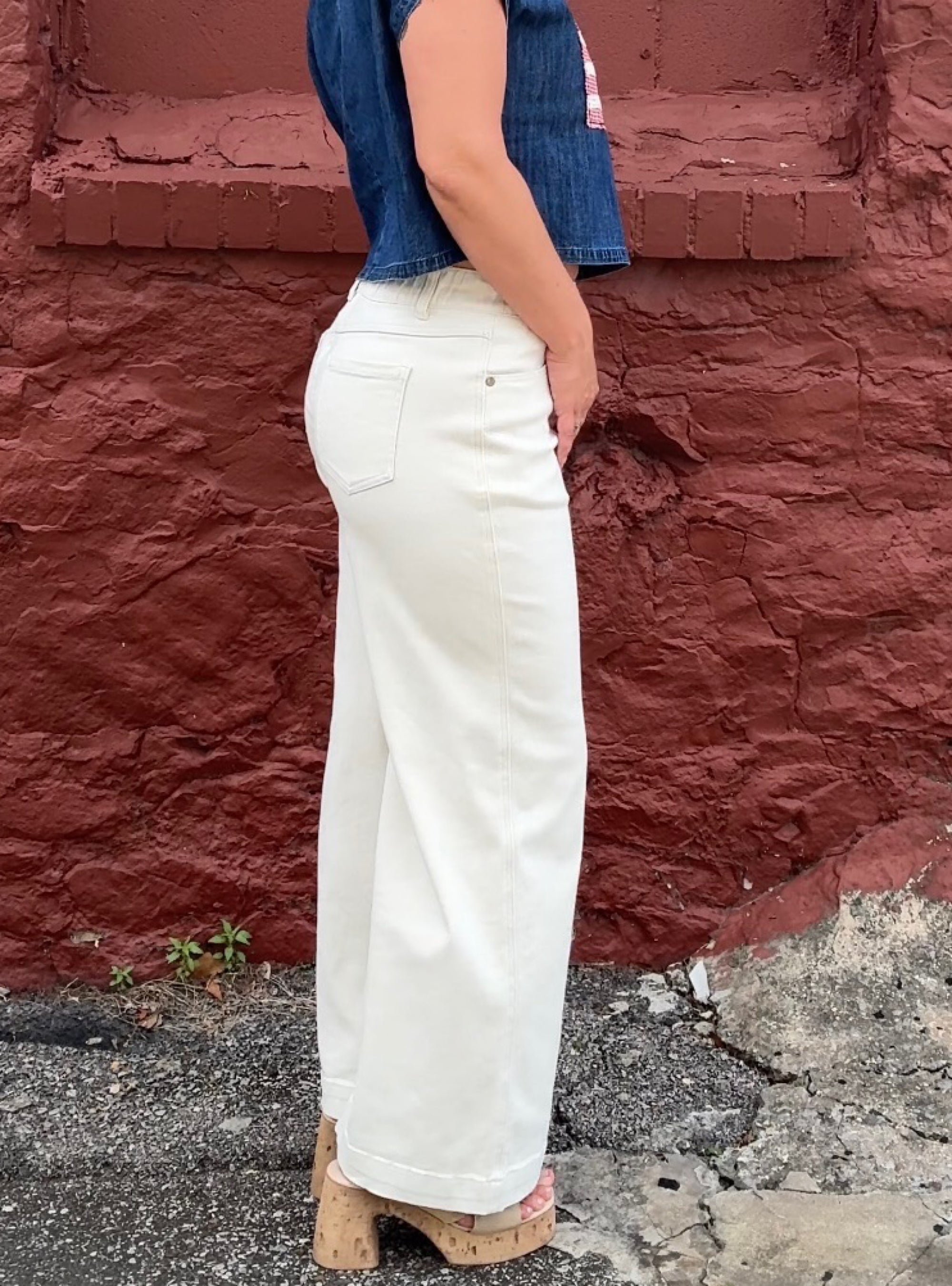 Barely Beige Pull On Pants