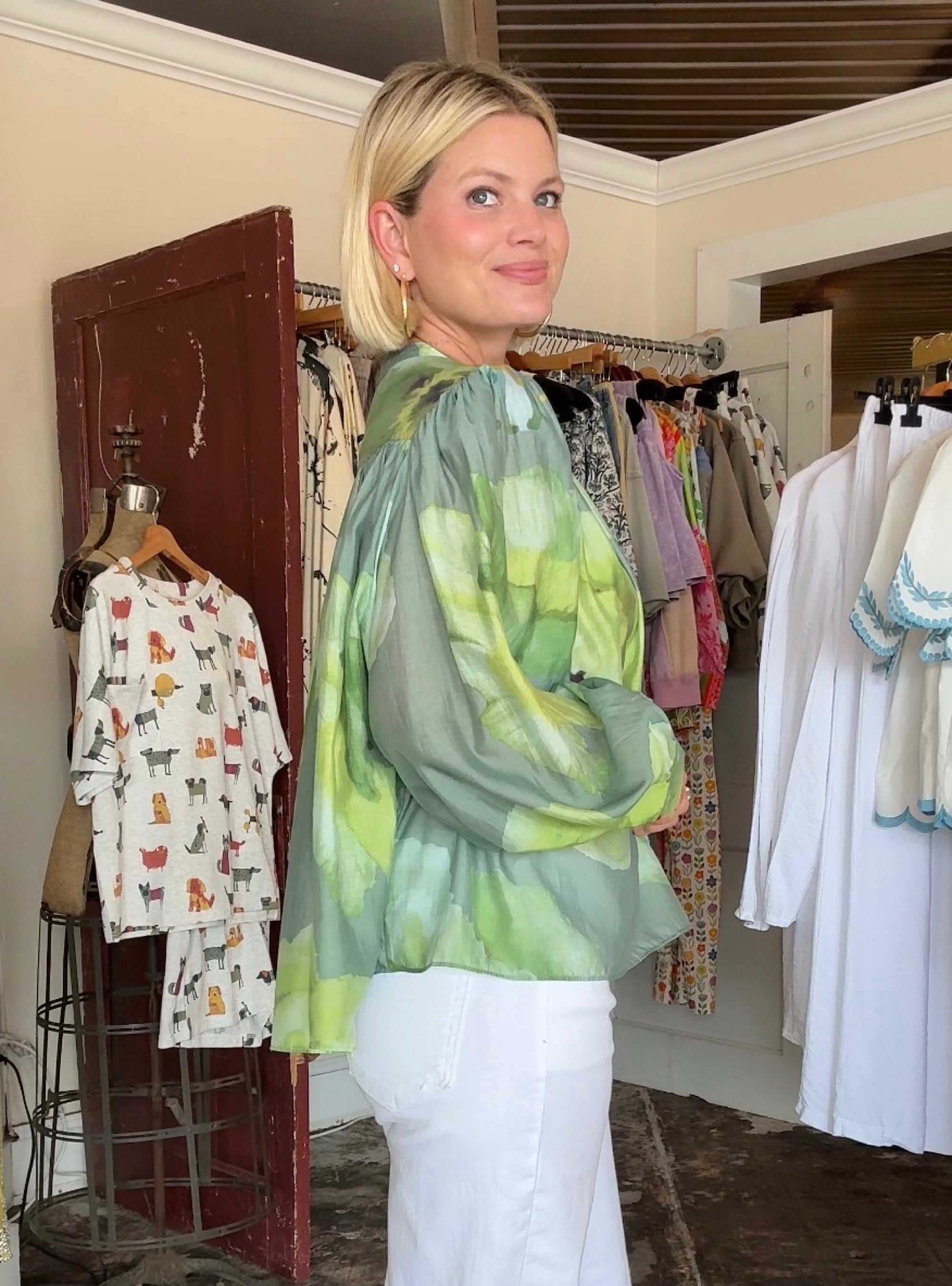 Soft Sage Garden Top