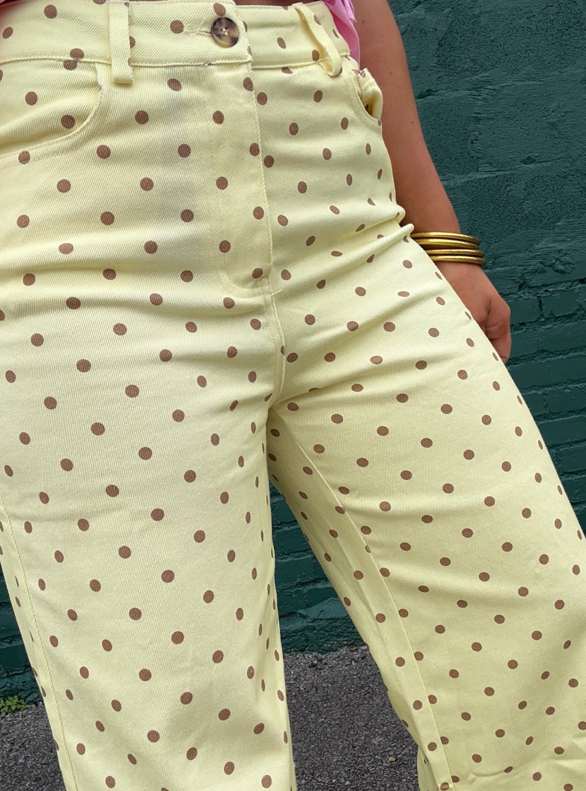 Polka Dots With Places To Be Jean