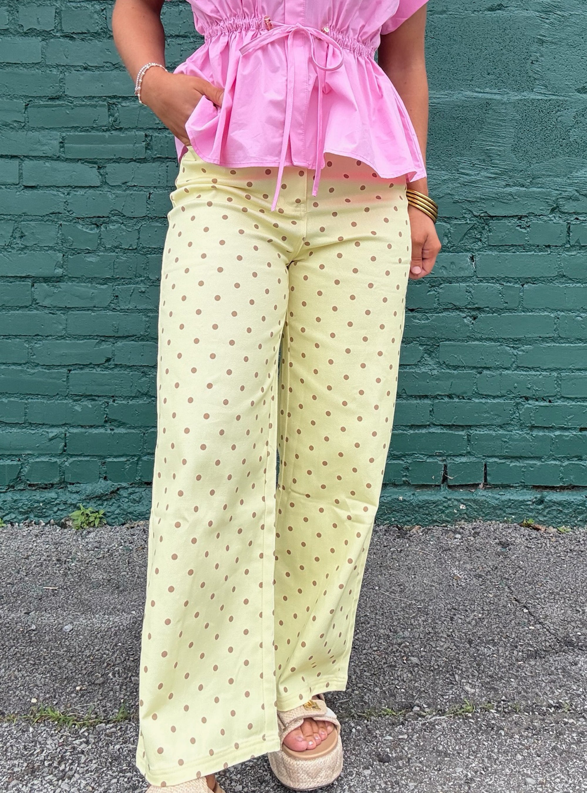 Polka Dots With Places To Be Jean