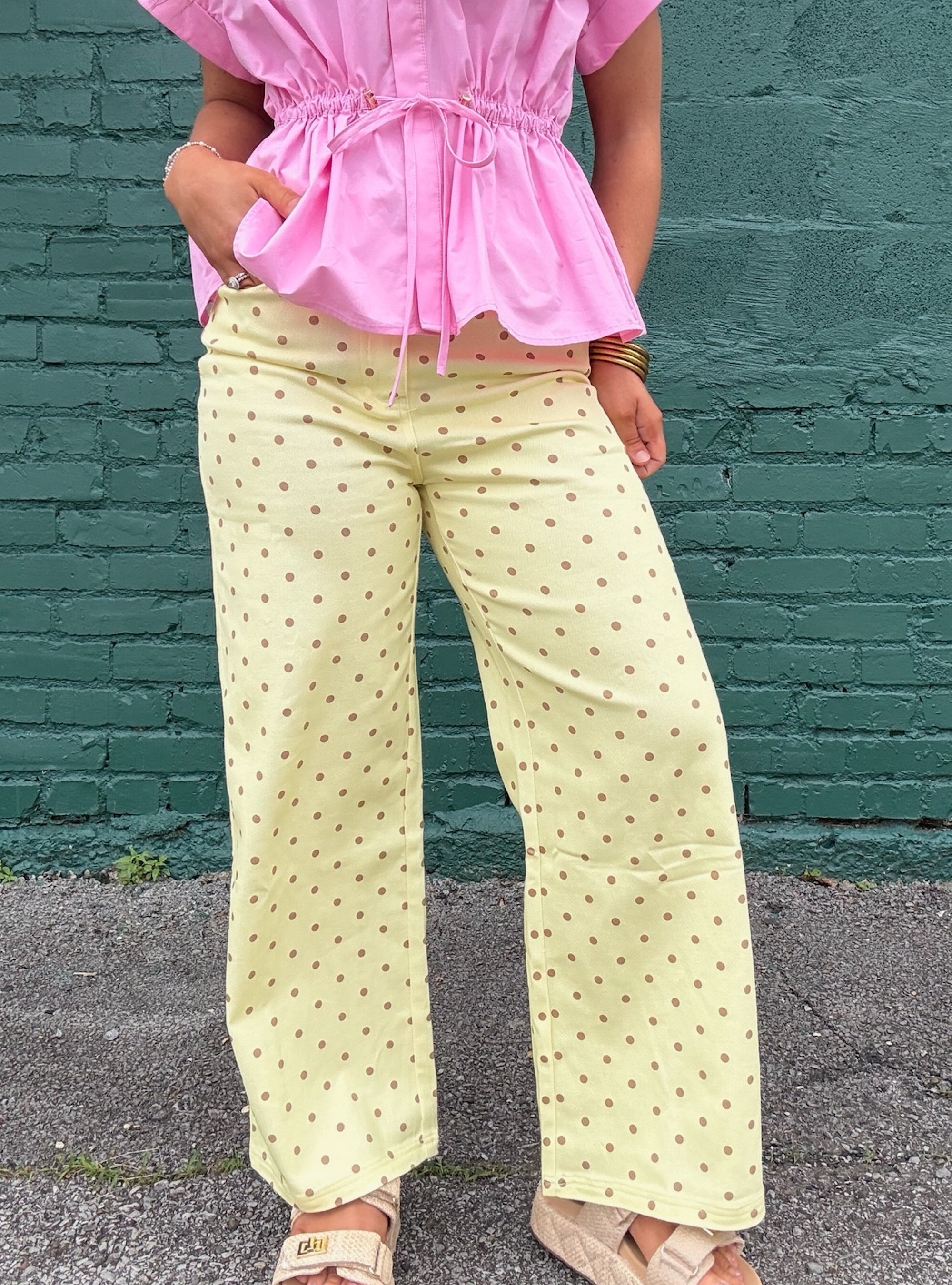Polka Dots With Places To Be Jean