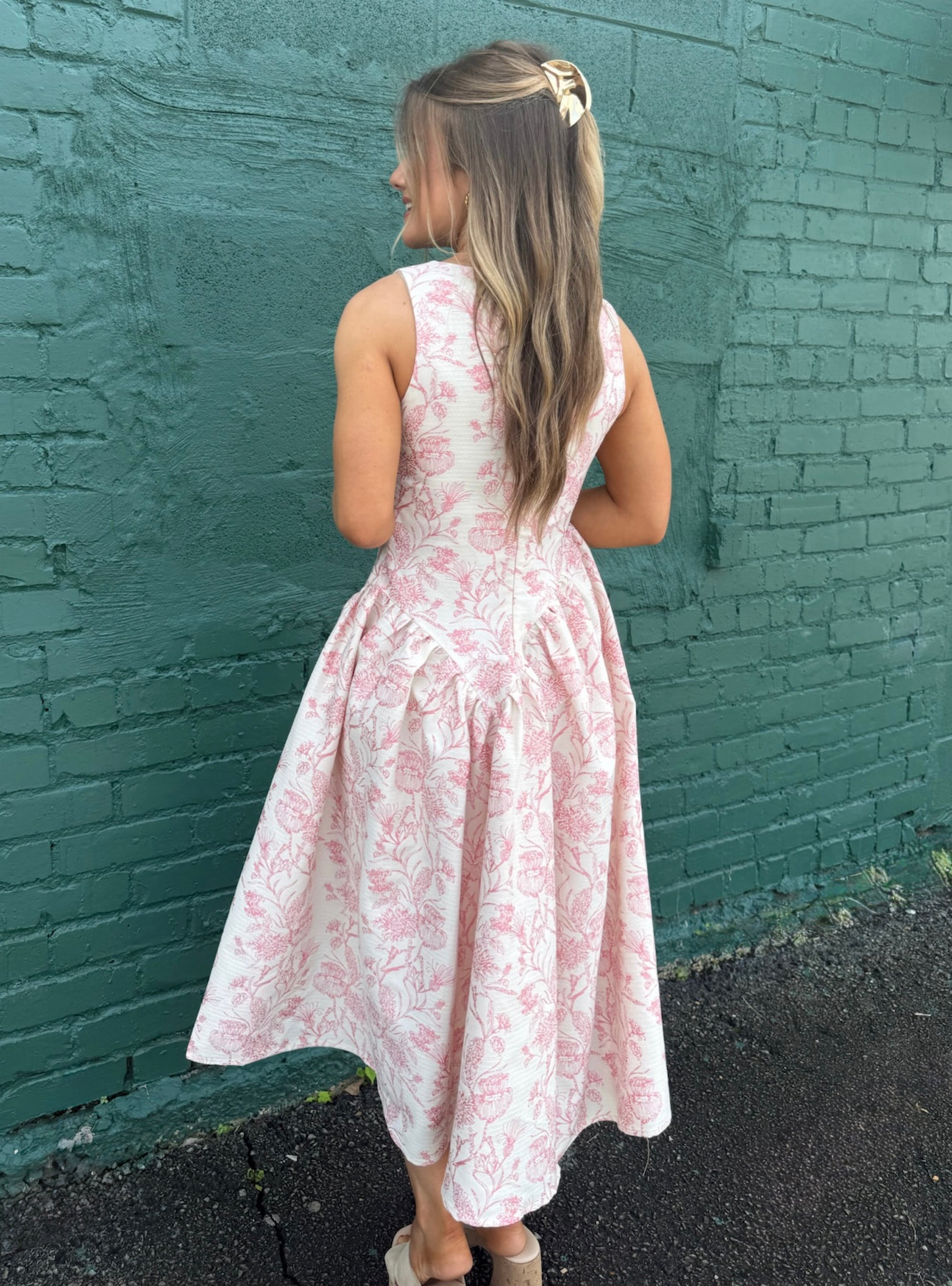 English Rose Jacquard Dress