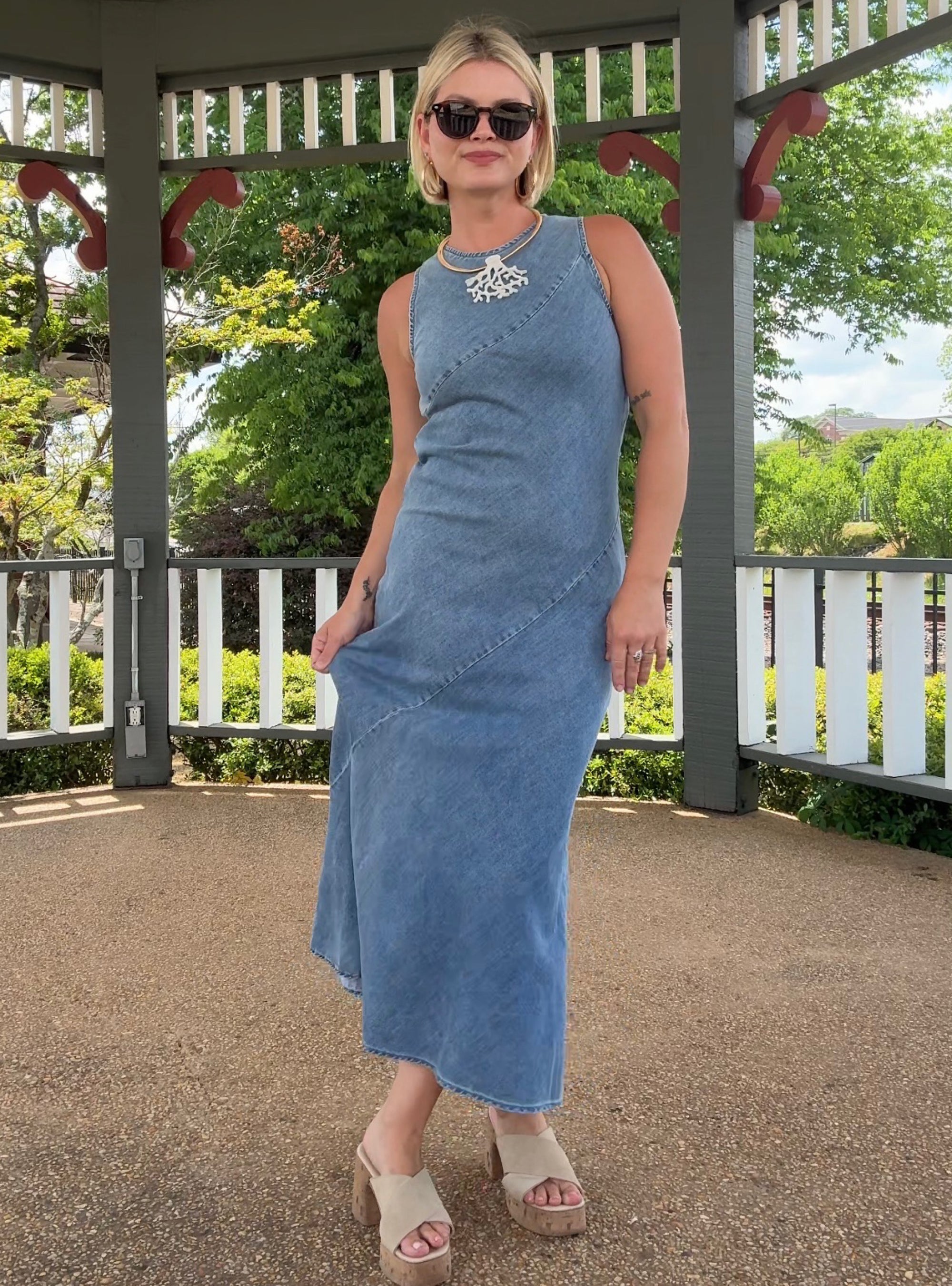 Denim Done Right Midi Dress