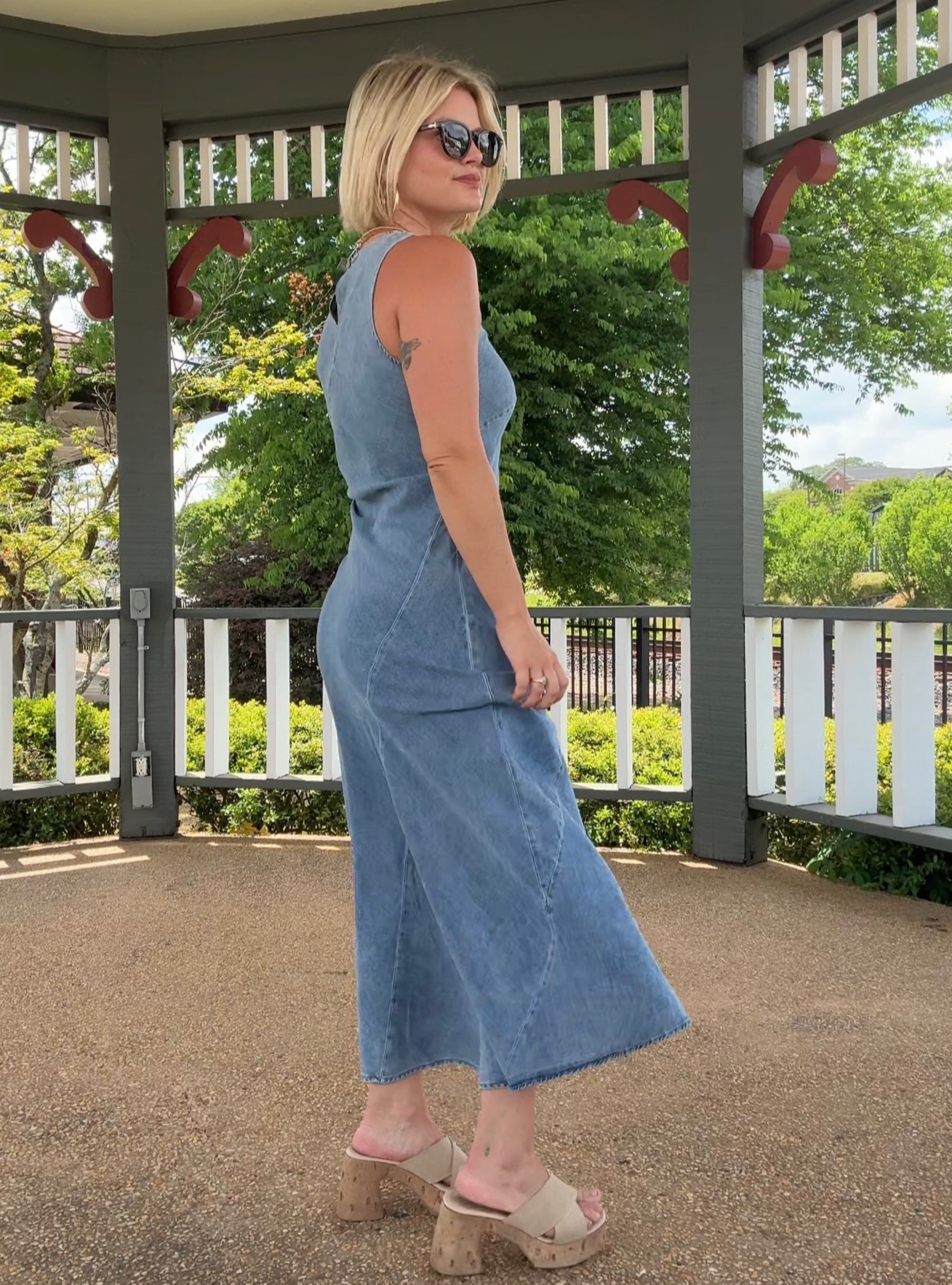 Denim Done Right Midi Dress