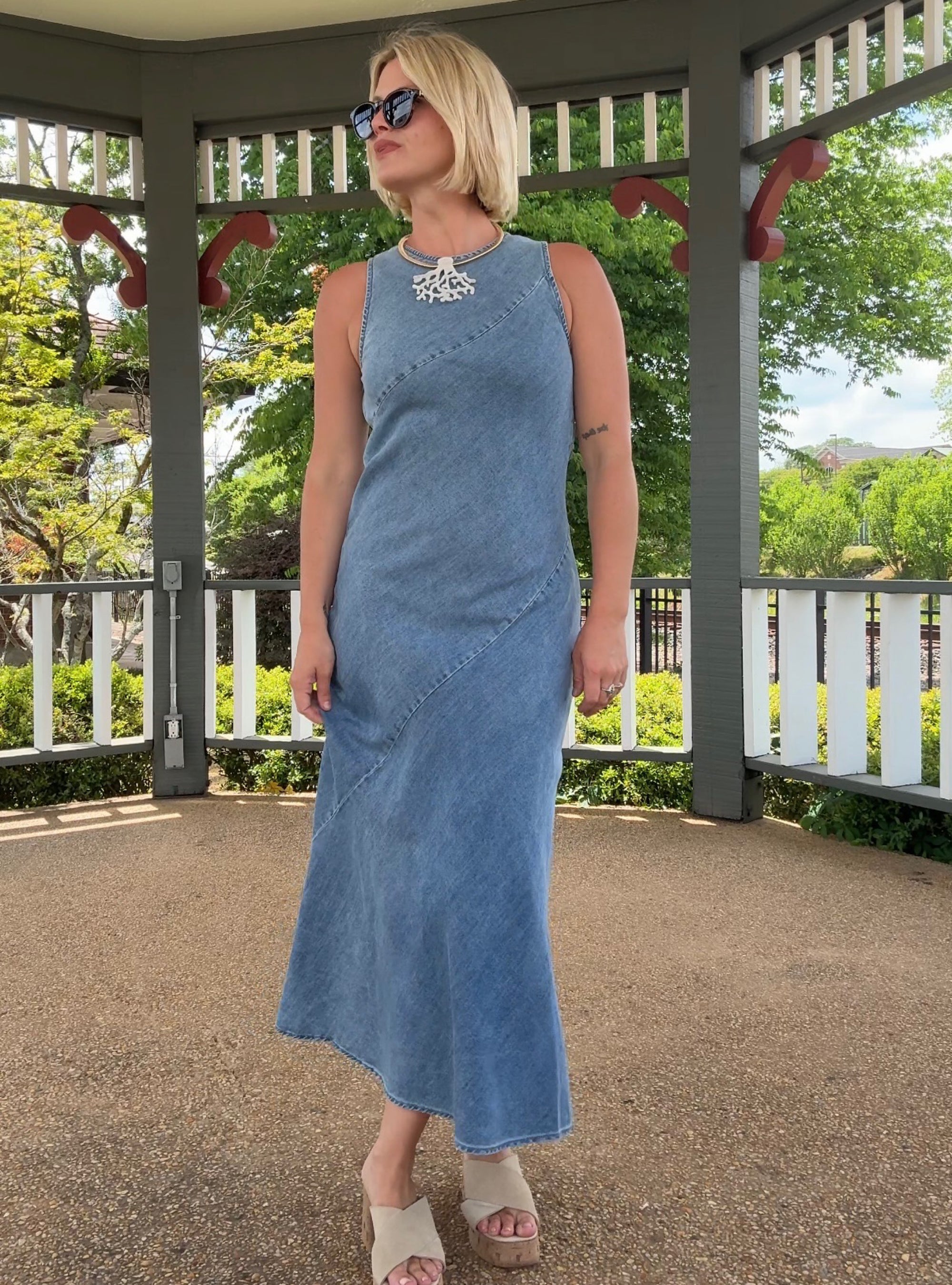 Denim Done Right Midi Dress
