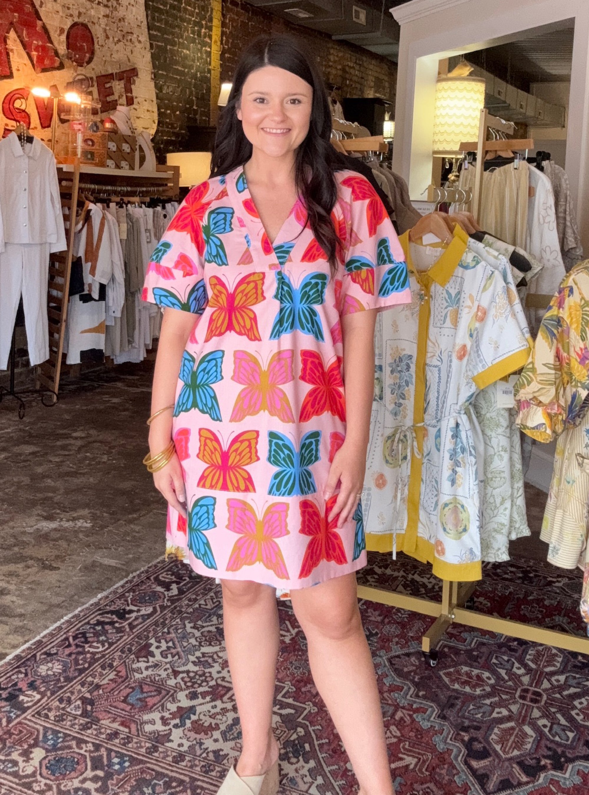 Uncle Frank Social Butterfly Shift Dress