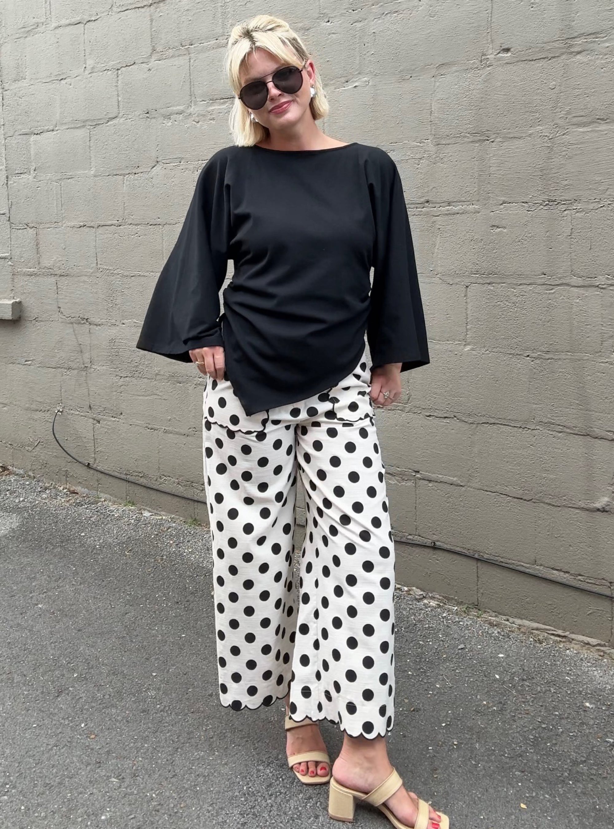 After Hours Asymmetrical Black Top