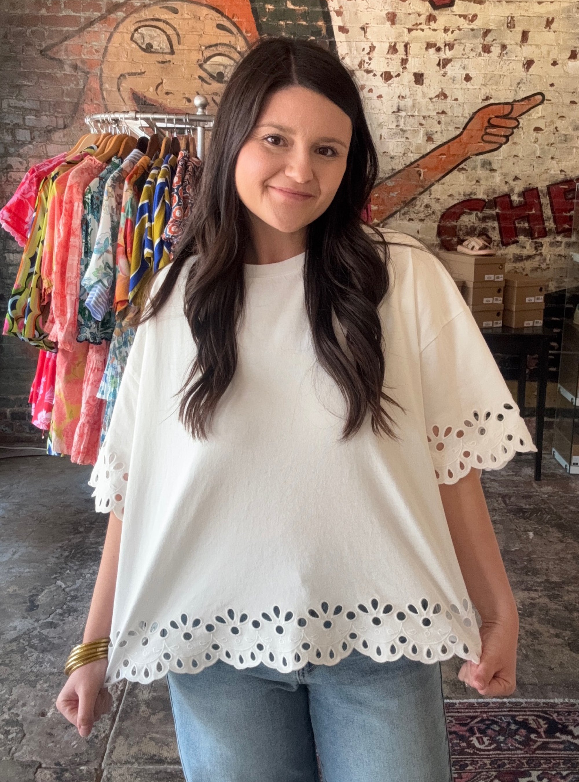 Darling Eyelet Top