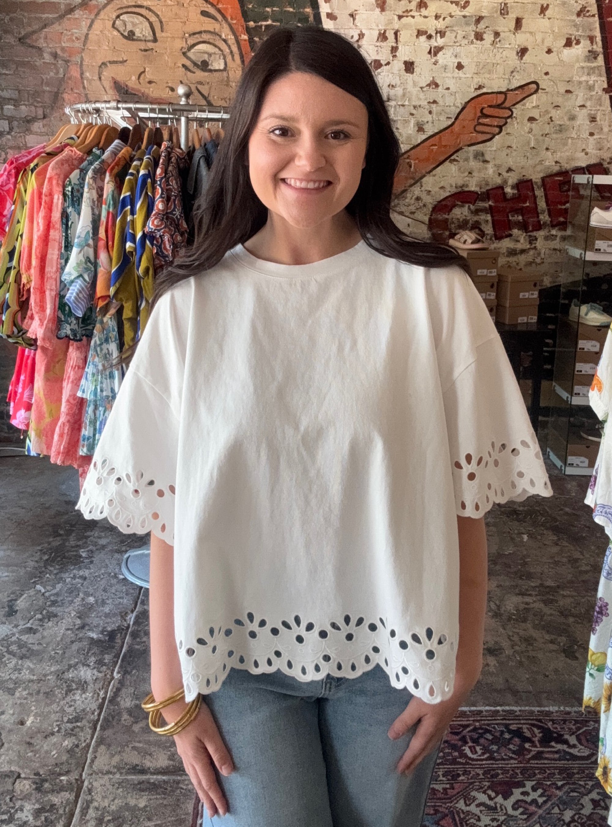 Darling Eyelet Top