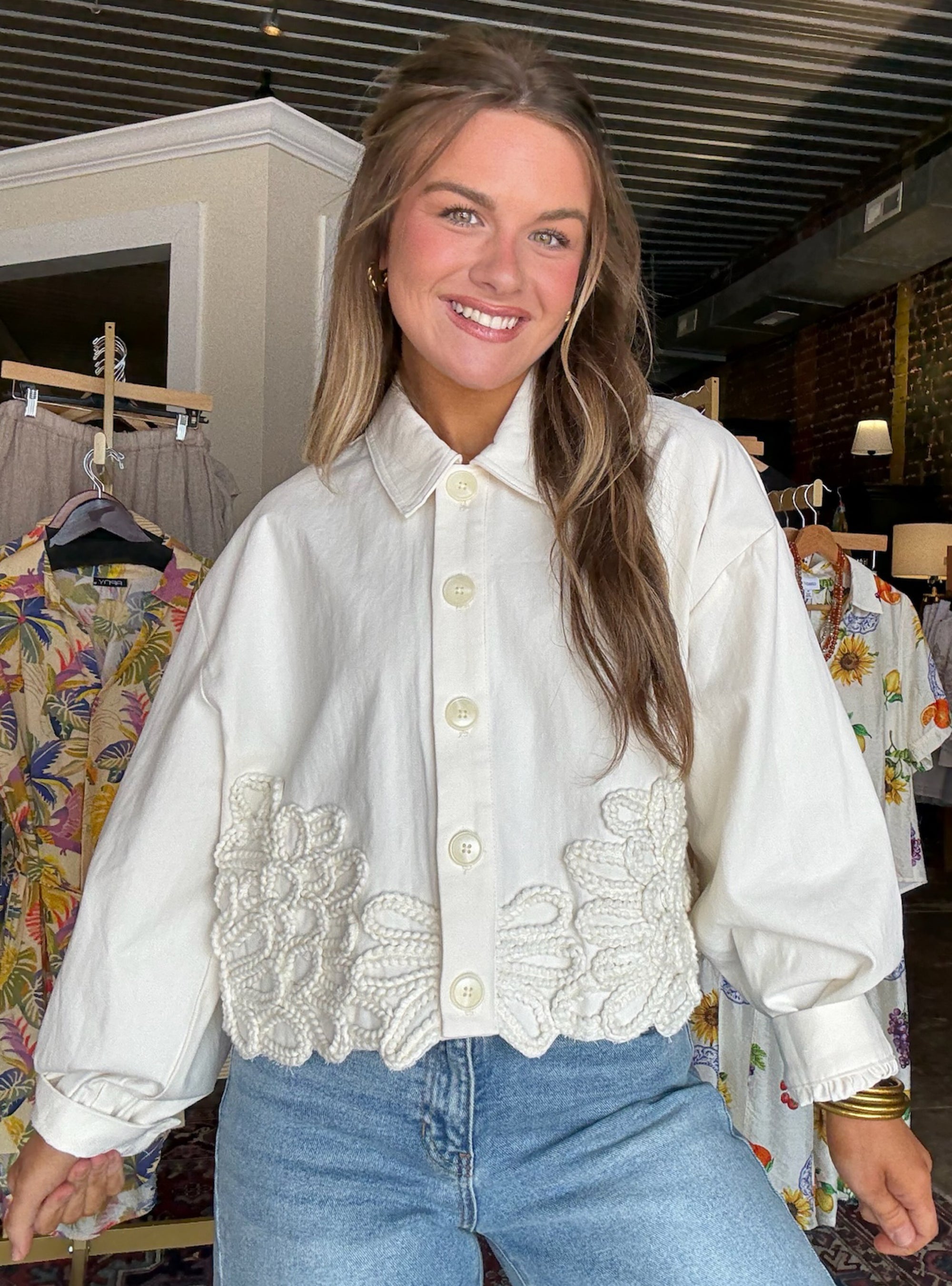 Roped In Rosettes Jacket