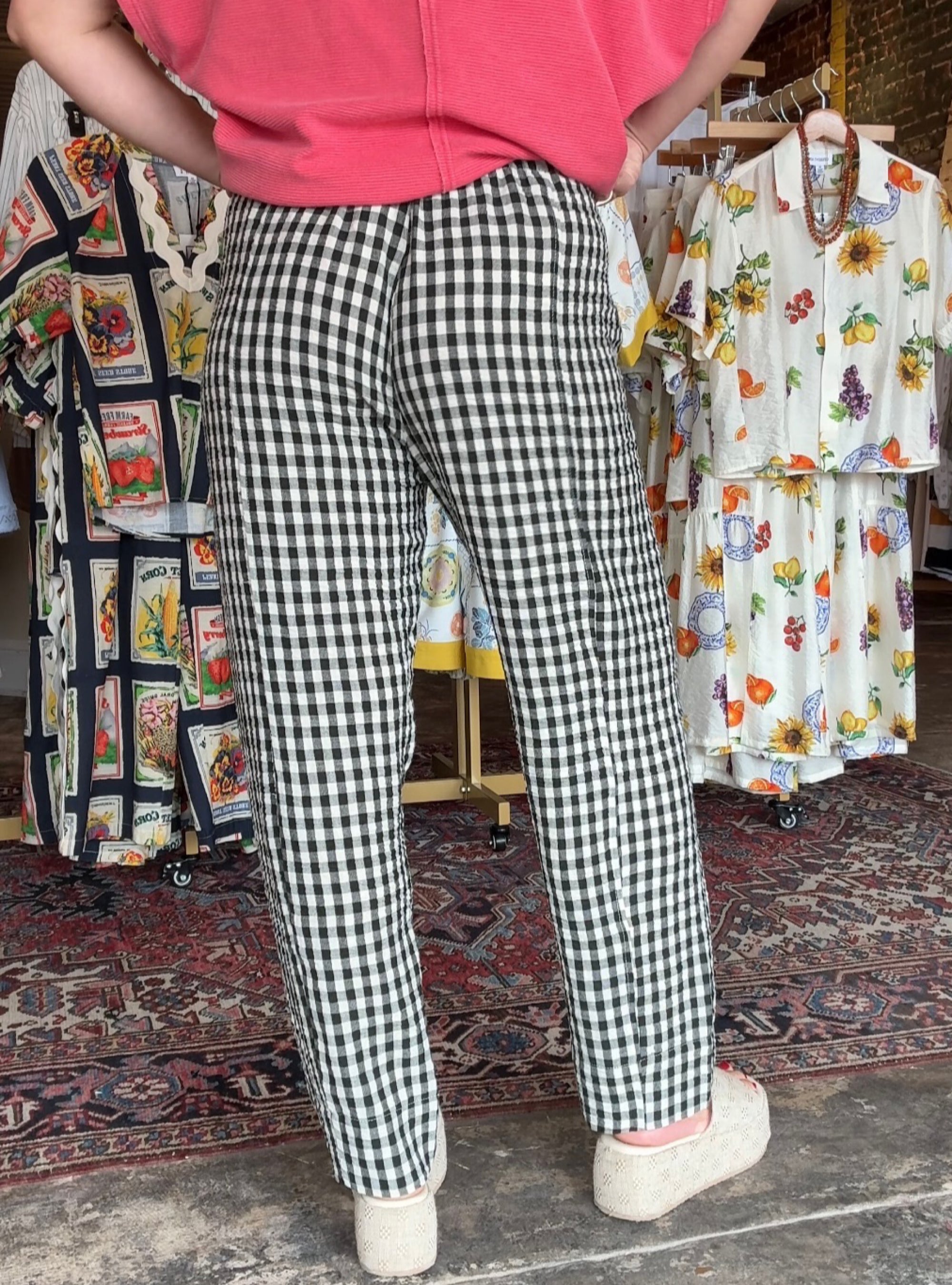 Porch Picnic Gingham Pants