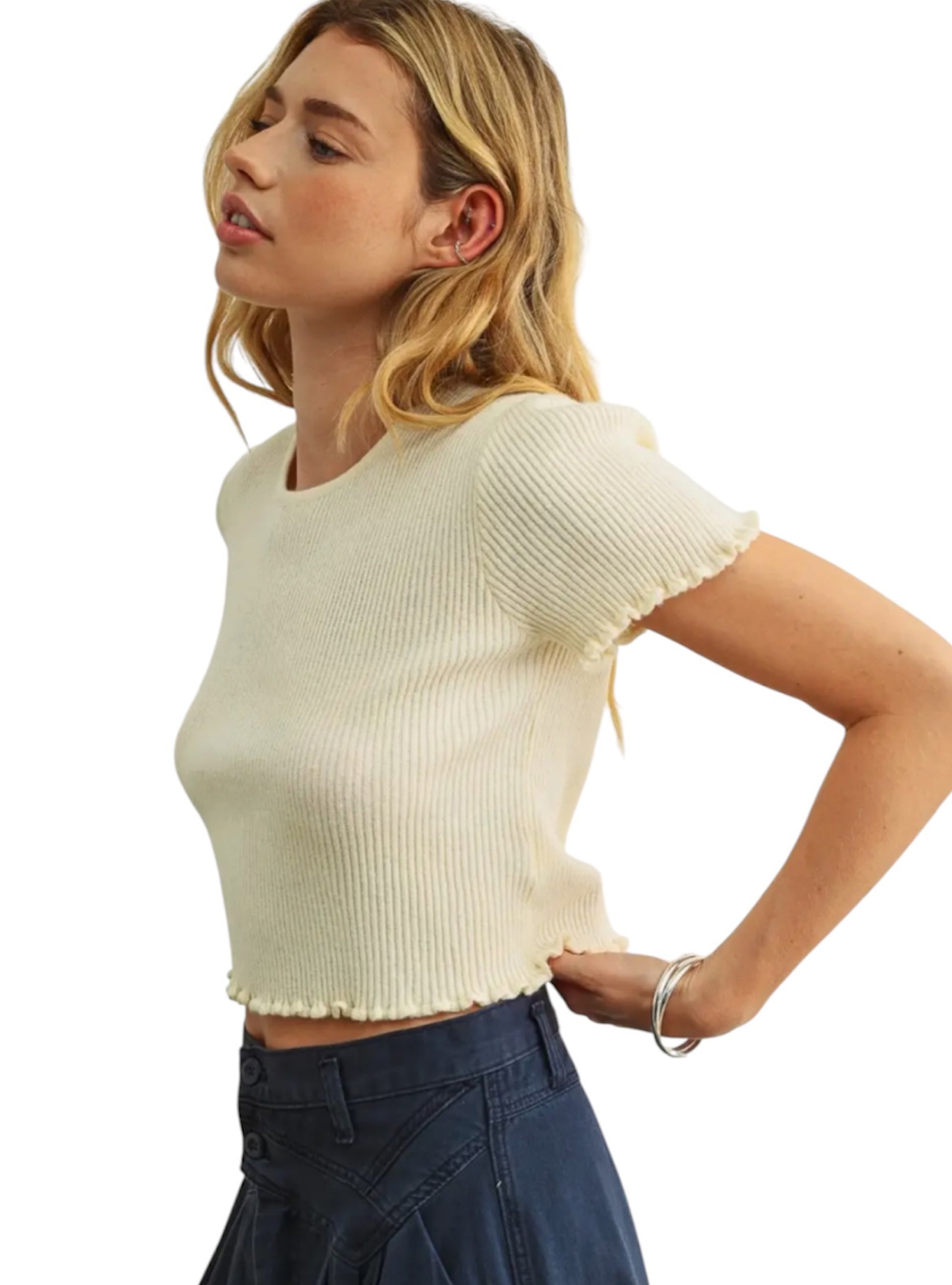 Sweet Cream Sweater Top