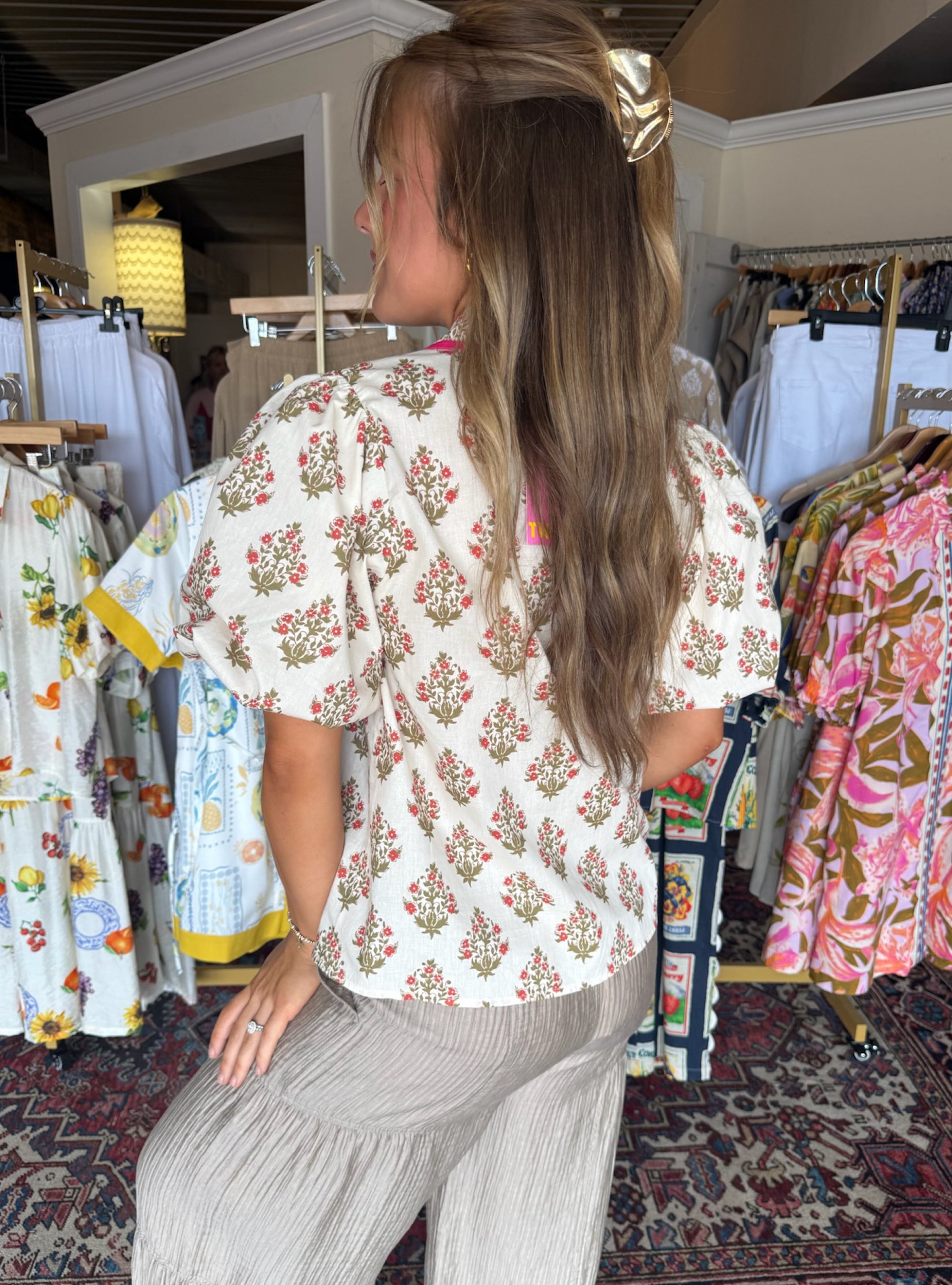 Wild Meadow Medallion Top