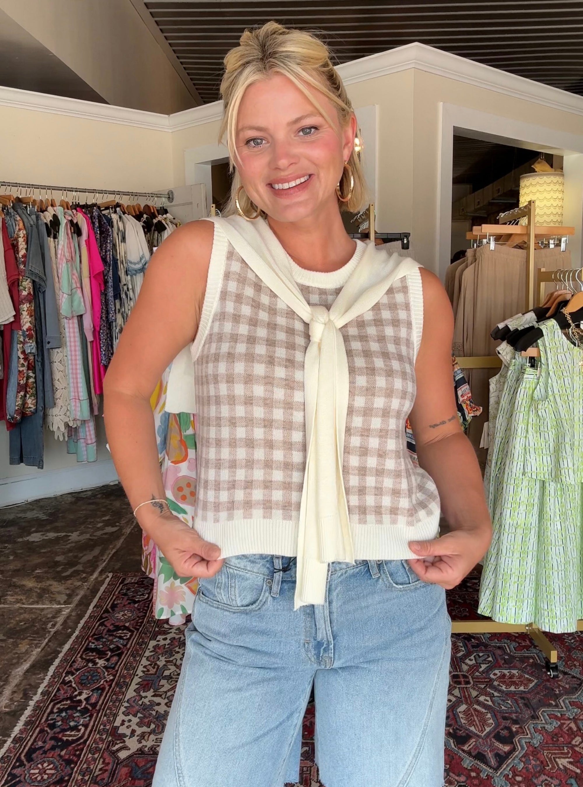 Ivy League In Oatmeal Top