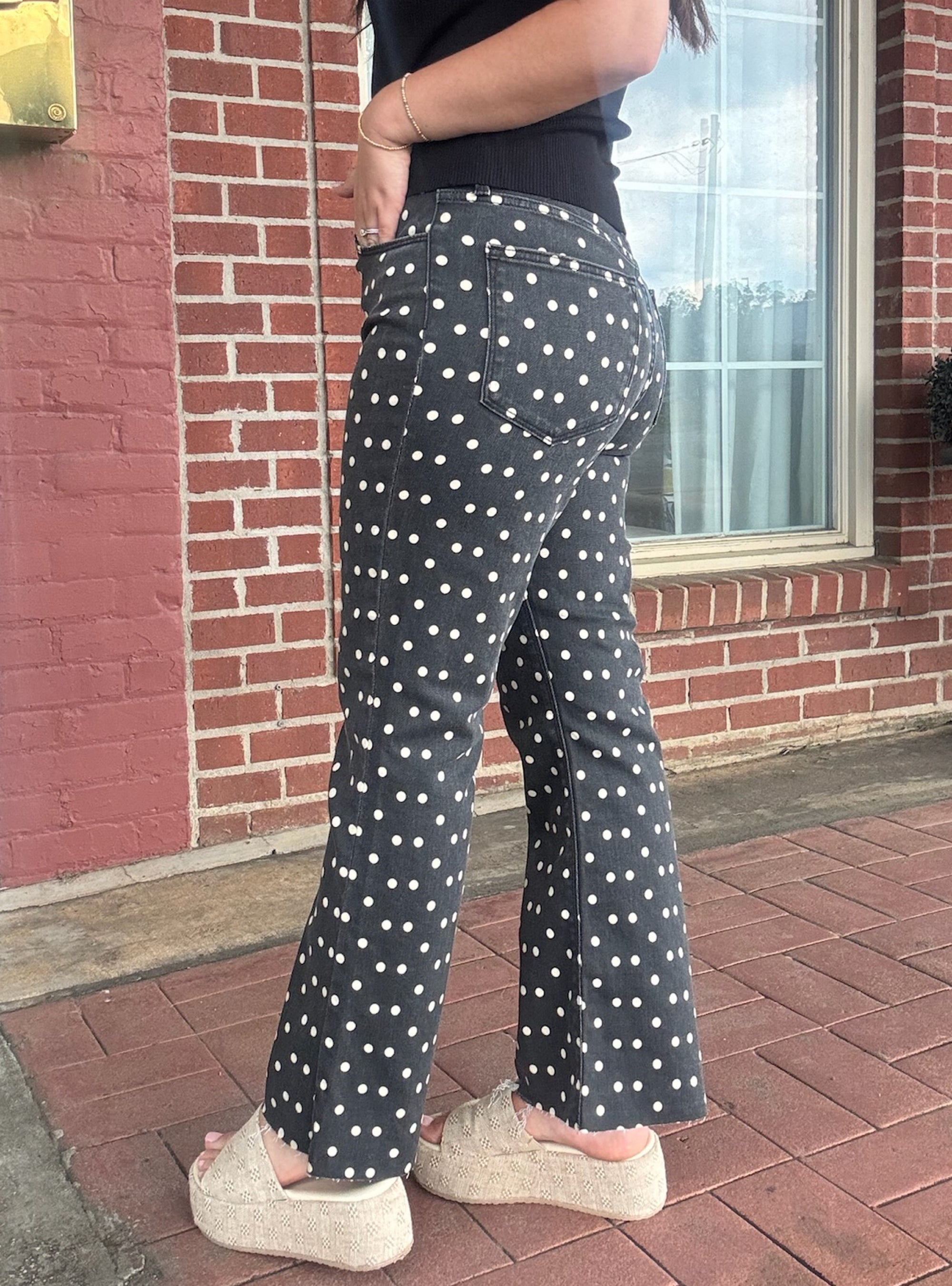 Dot Your Average Black Denim Jeans