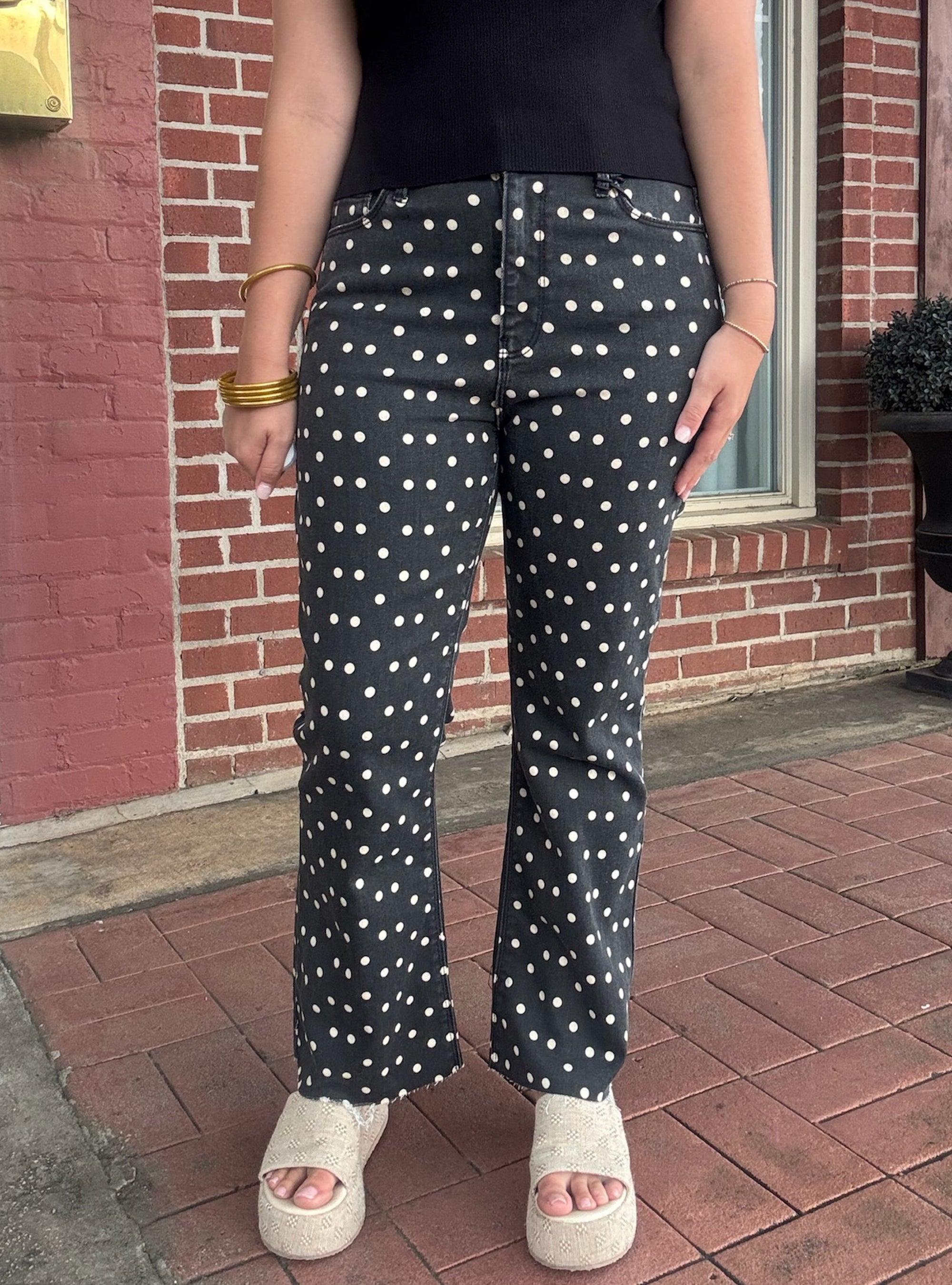 Dot Your Average Black Denim Jeans