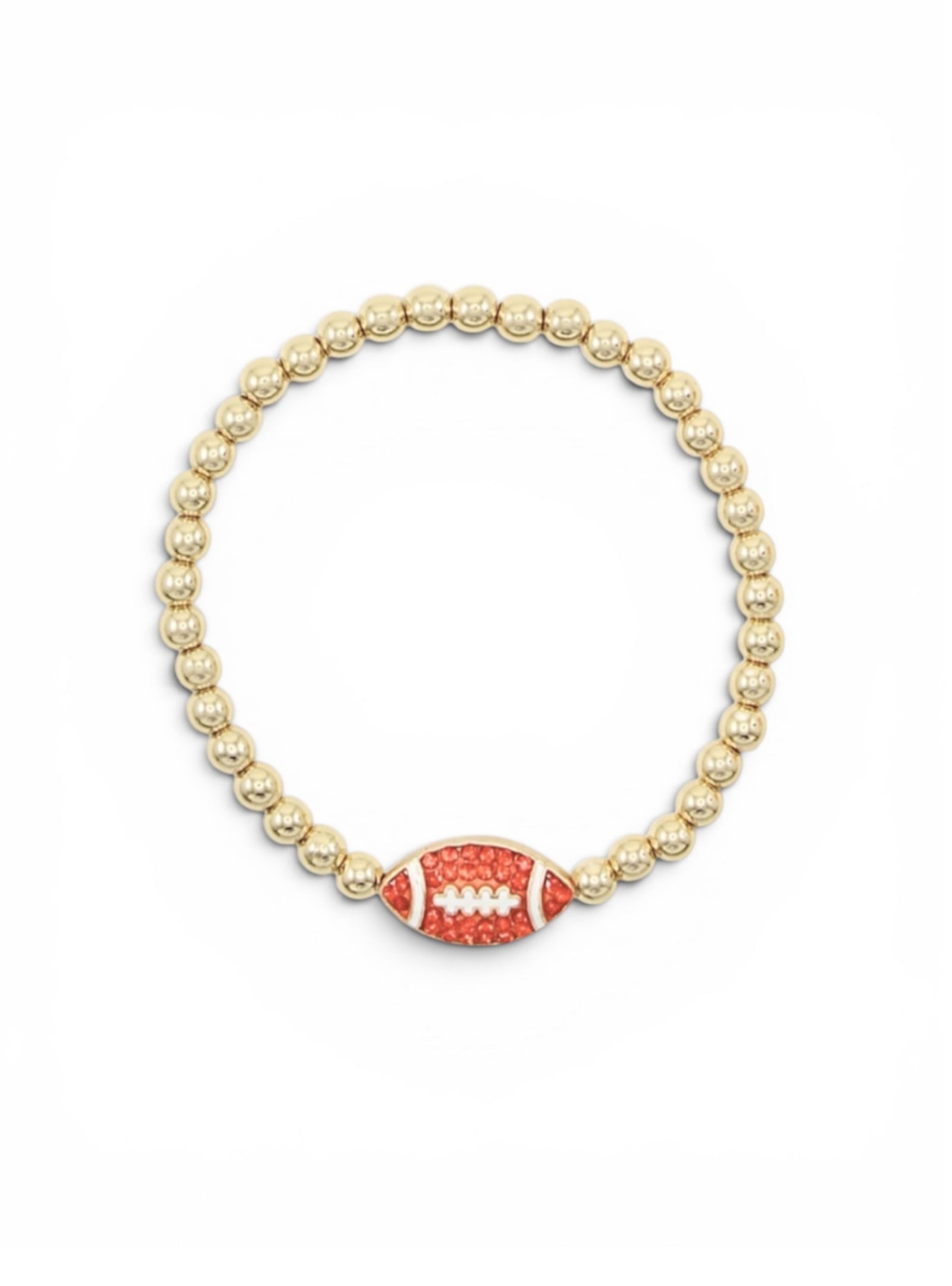 Winning Season Crystal Football Bracelet