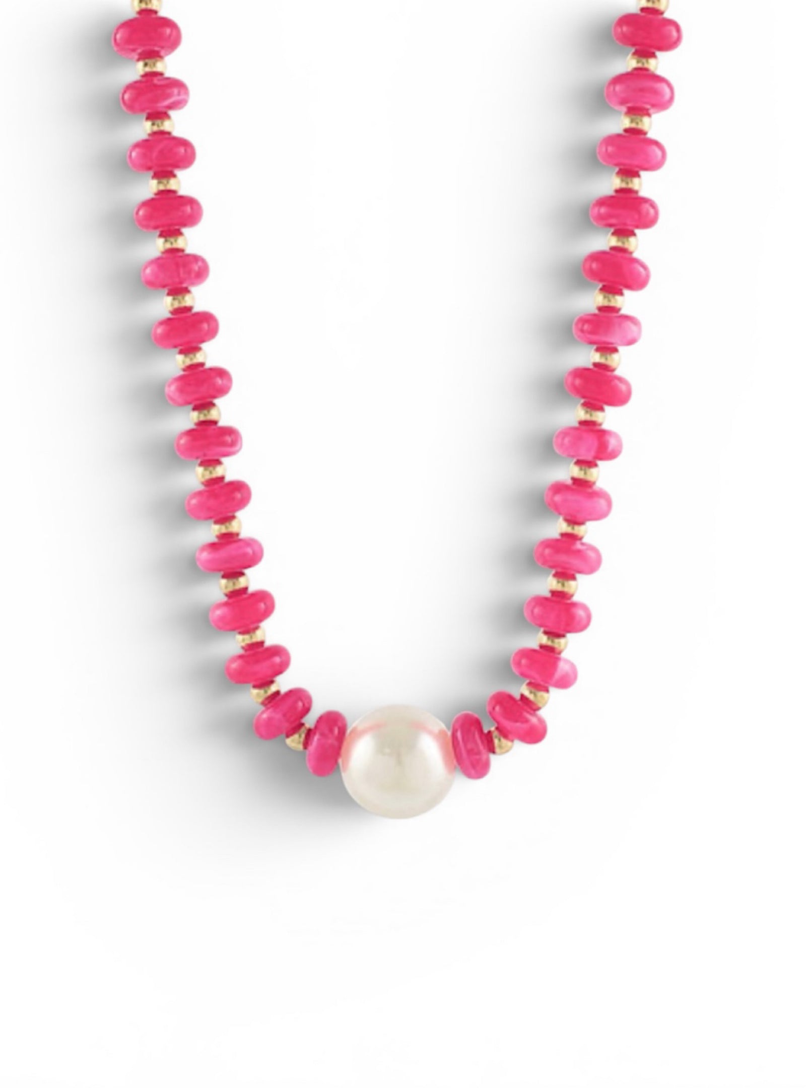 Life’s Better With A Beaded Necklace - Fuchsia