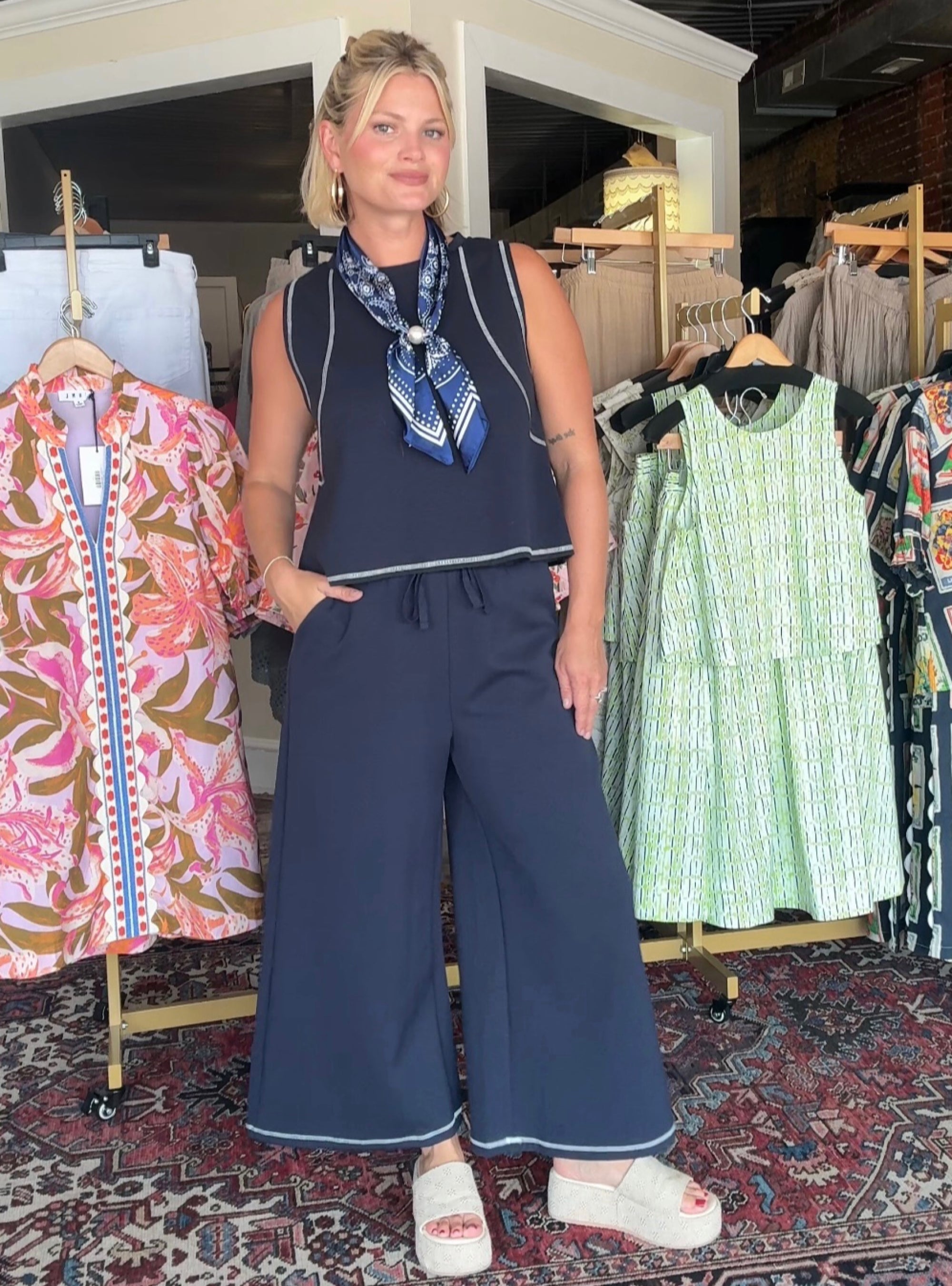 Navy Is The New Neutral Matching Set