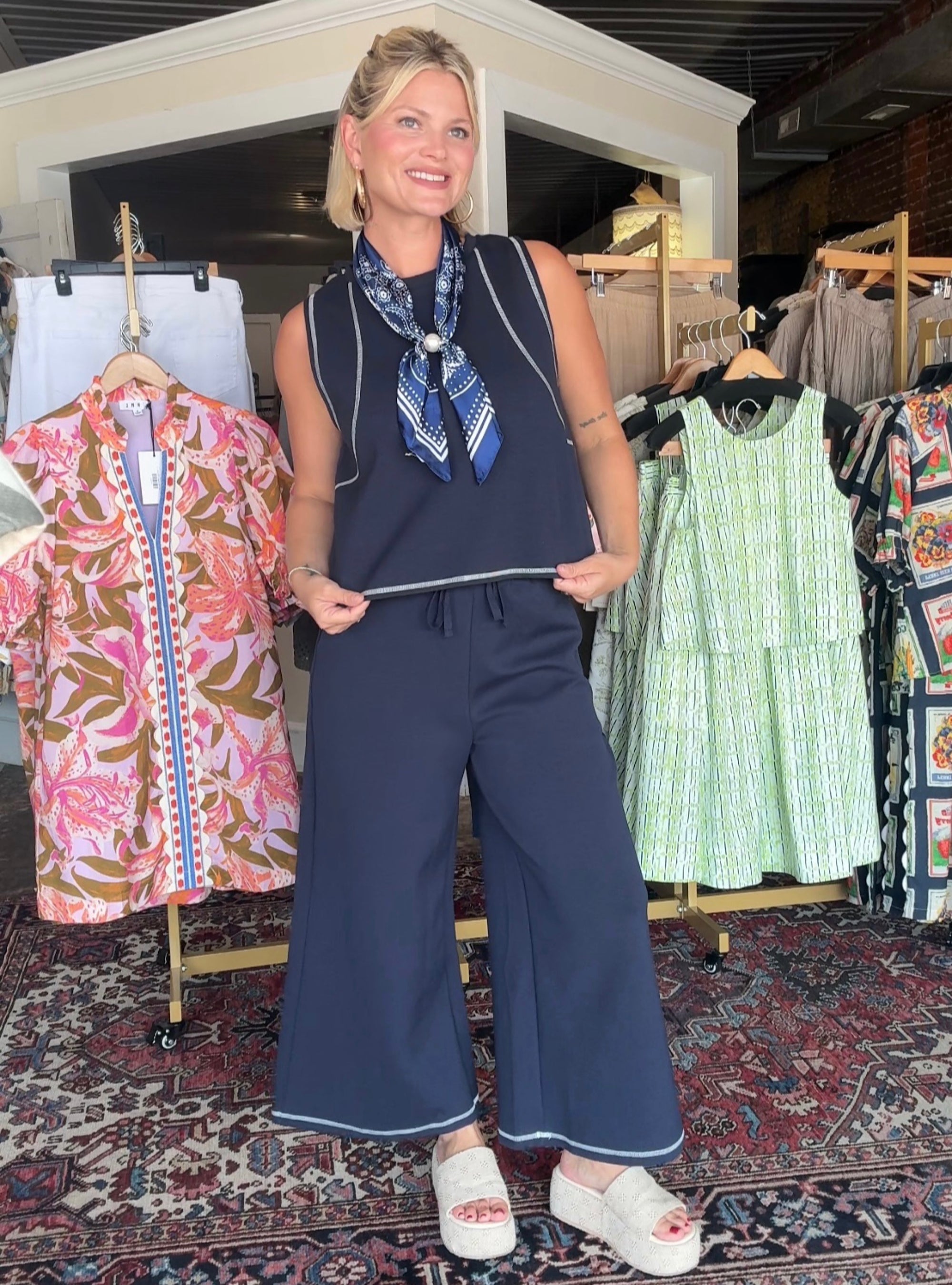 Navy Is The New Neutral Matching Set