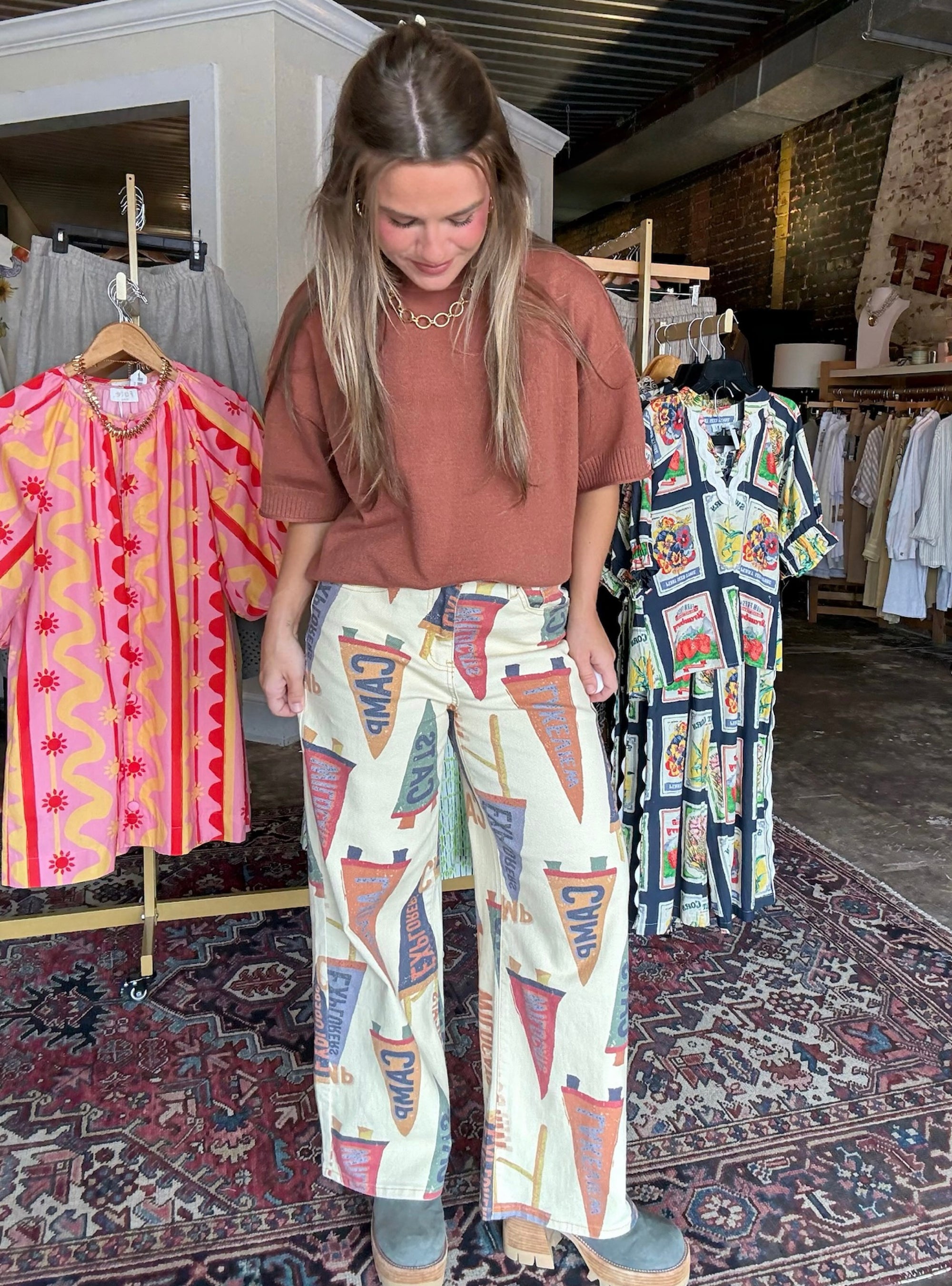Flagging Down All The Compliments Pant
