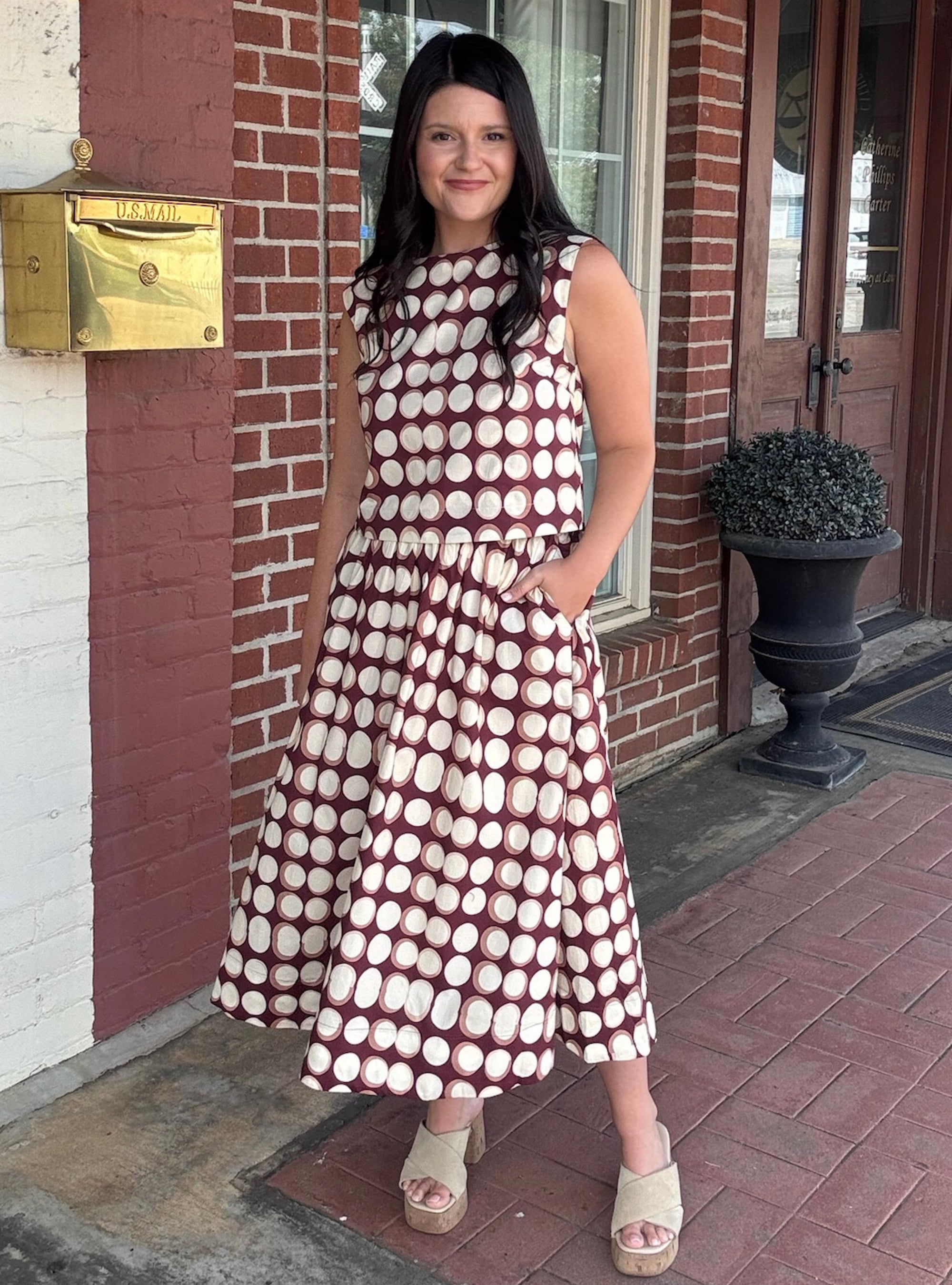 Sweet Spot Polka Dot Skirt Set