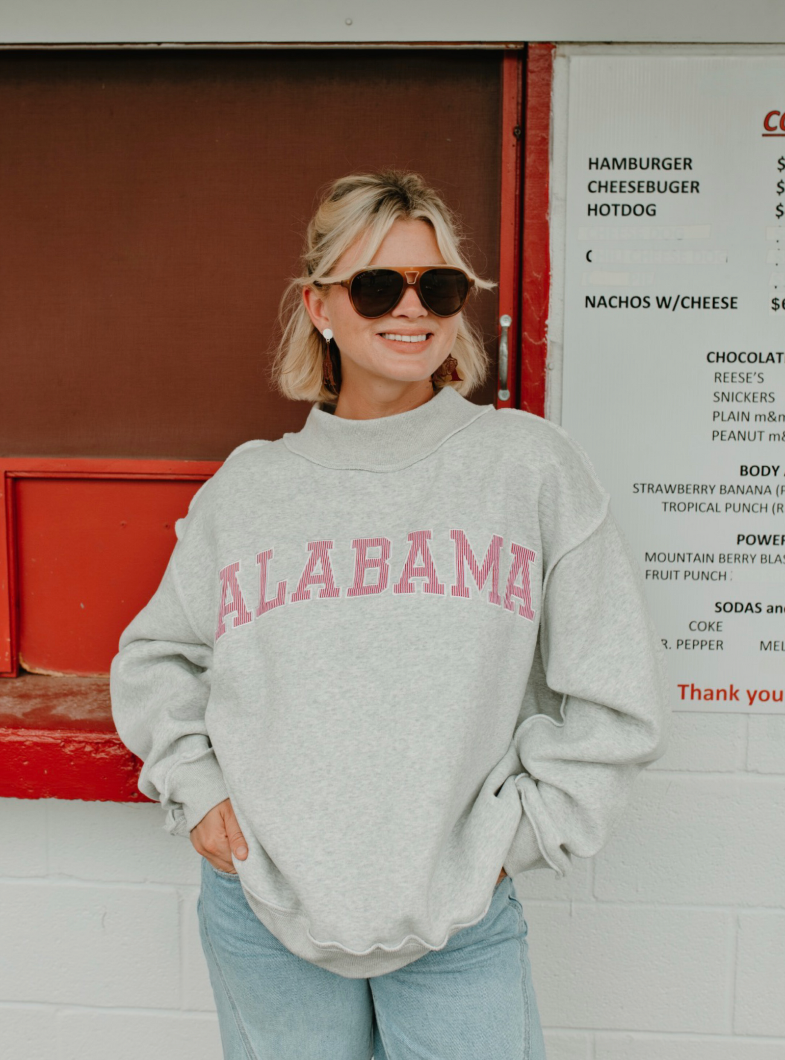 Bold Alabama Mock Neck Sweatshirt