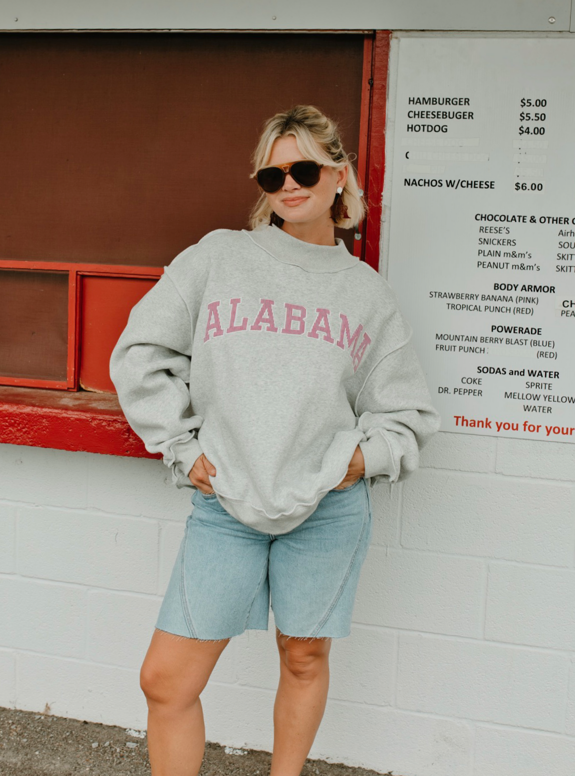 Bold Alabama Mock Neck Sweatshirt
