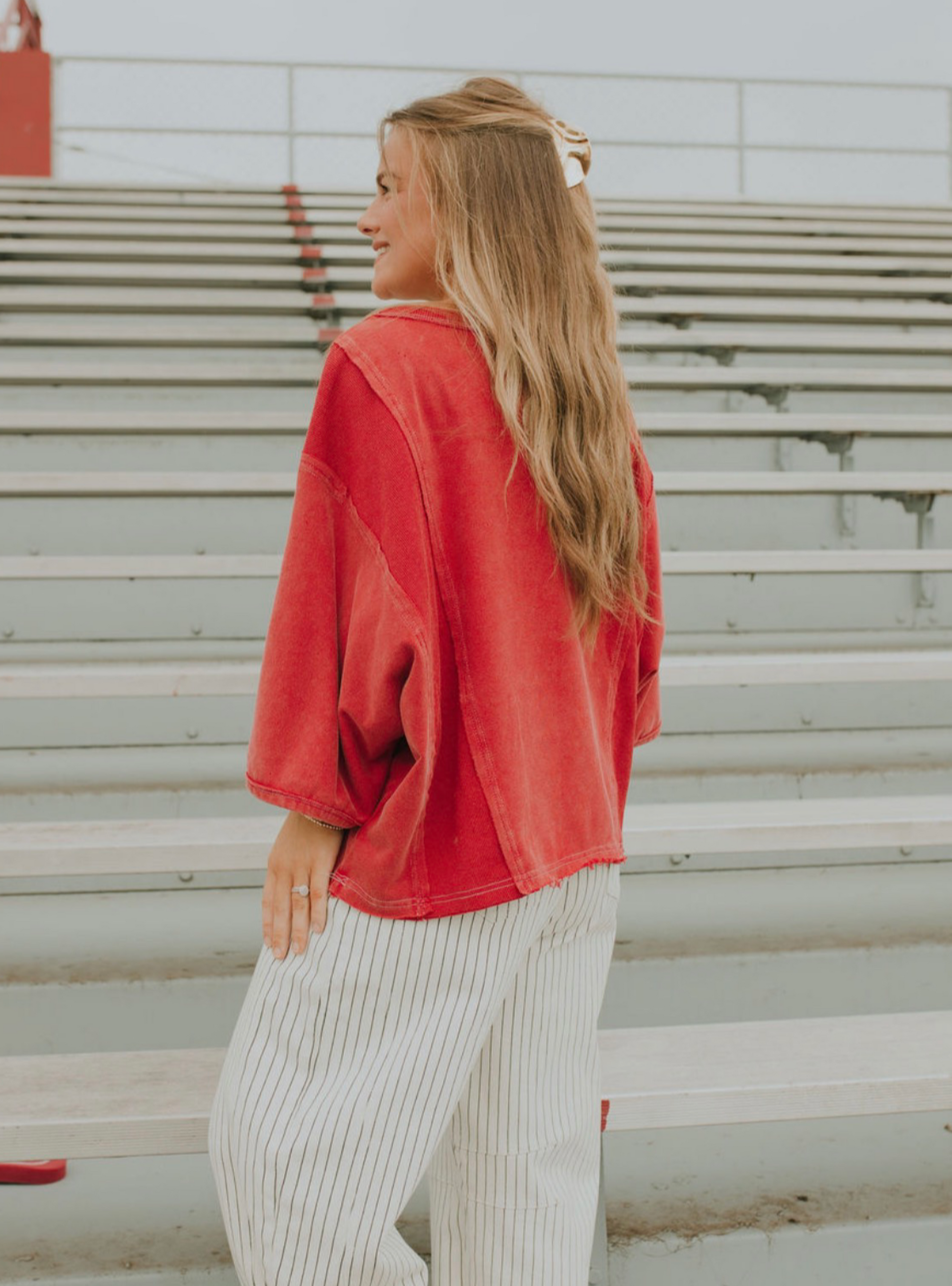End Zone Approved Touchdown Sweatshirt - Red