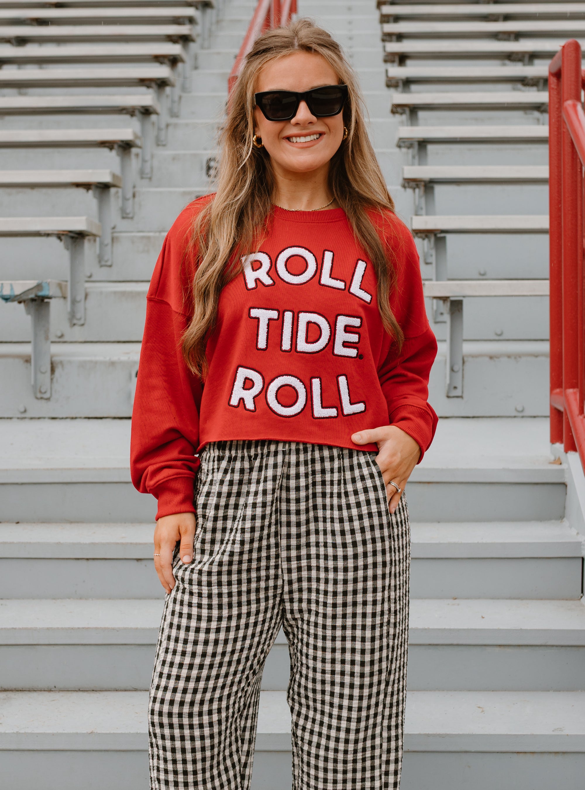 Game Day Social Alabama Perkins Chenille Sweatshirt