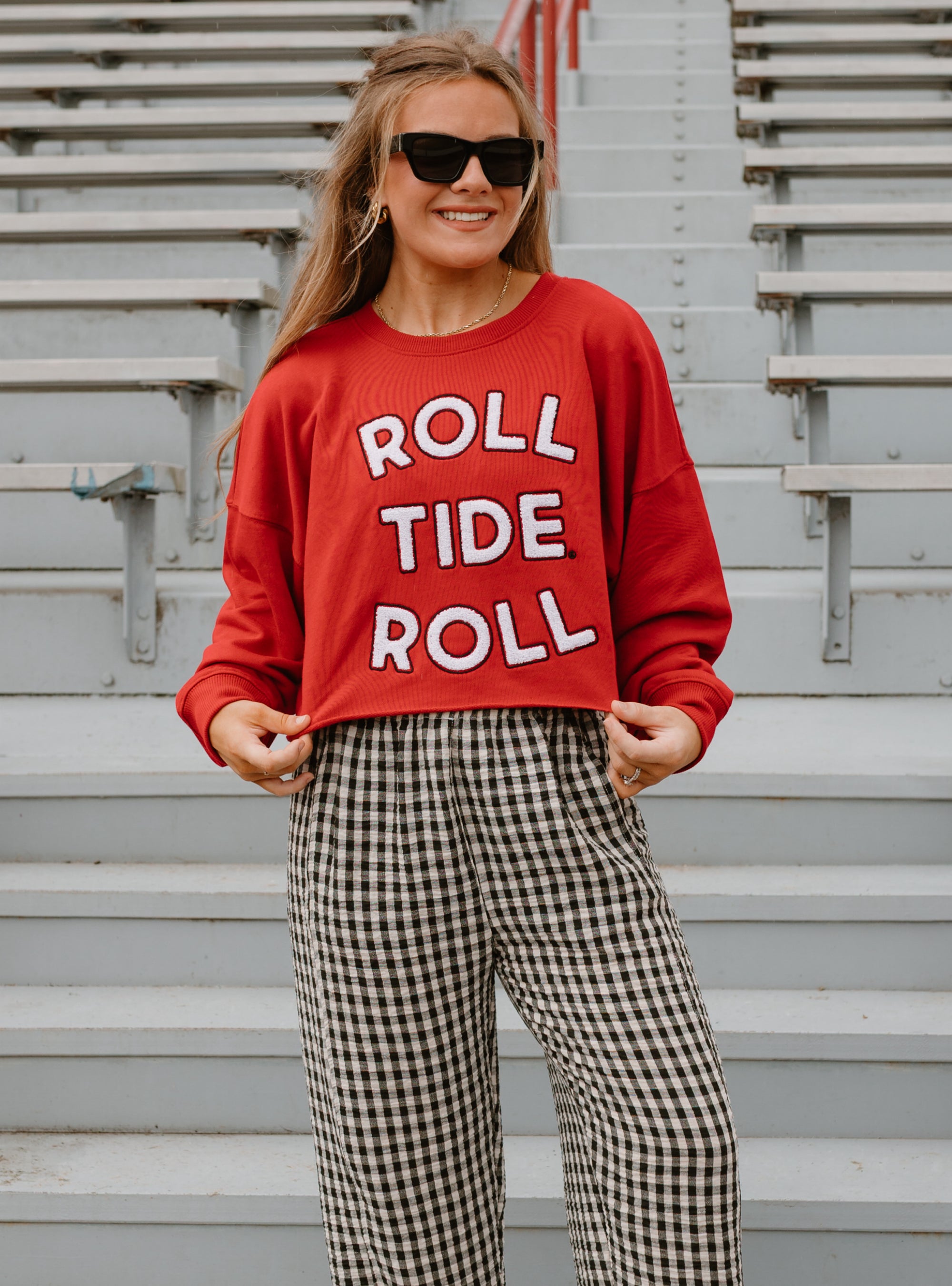 Game Day Social Alabama Perkins Chenille Sweatshirt
