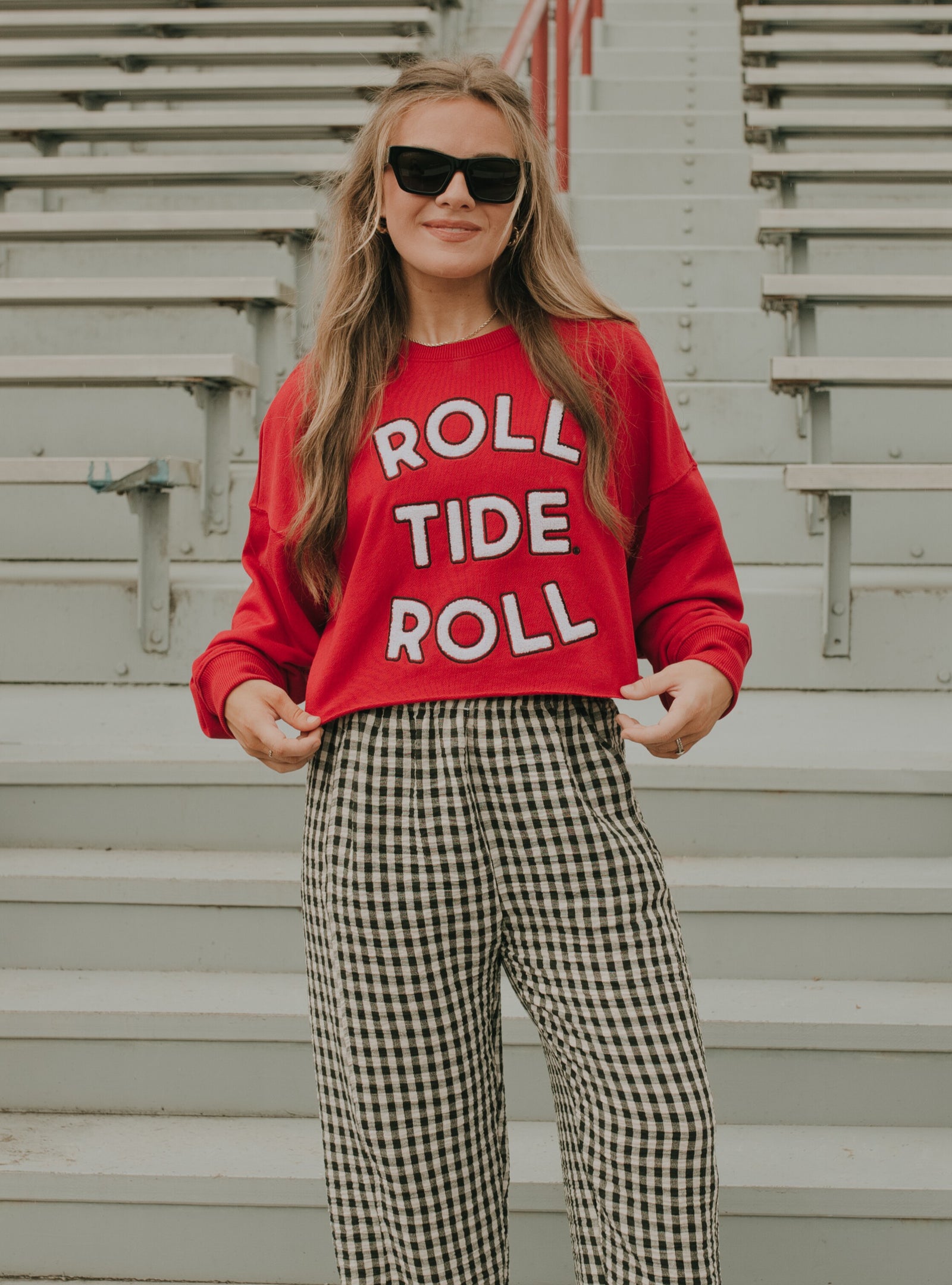 Game Day Social Alabama Perkins Chenille Sweatshirt