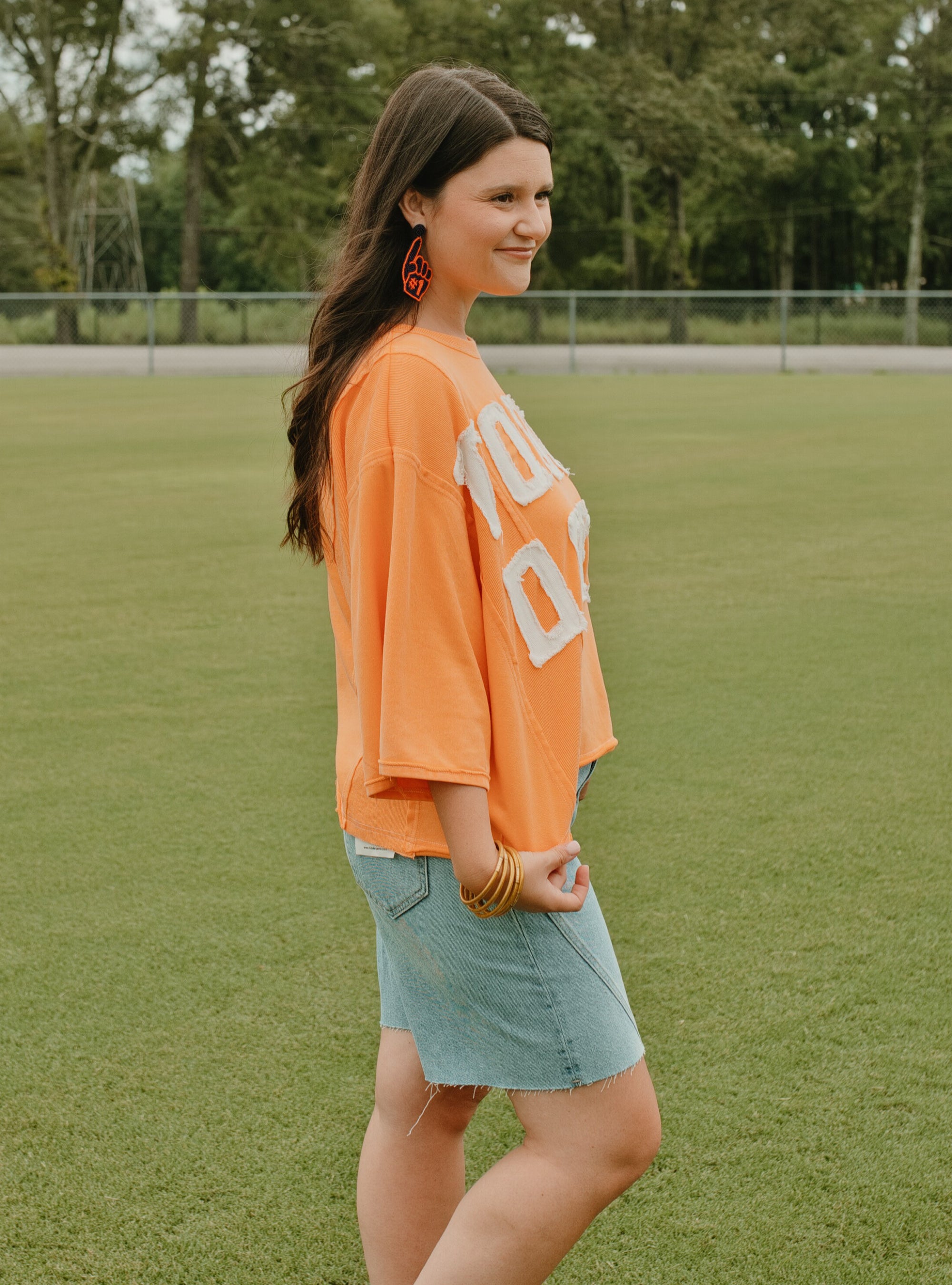 End Zone Approved Touchdown Sweatshirt - Orange