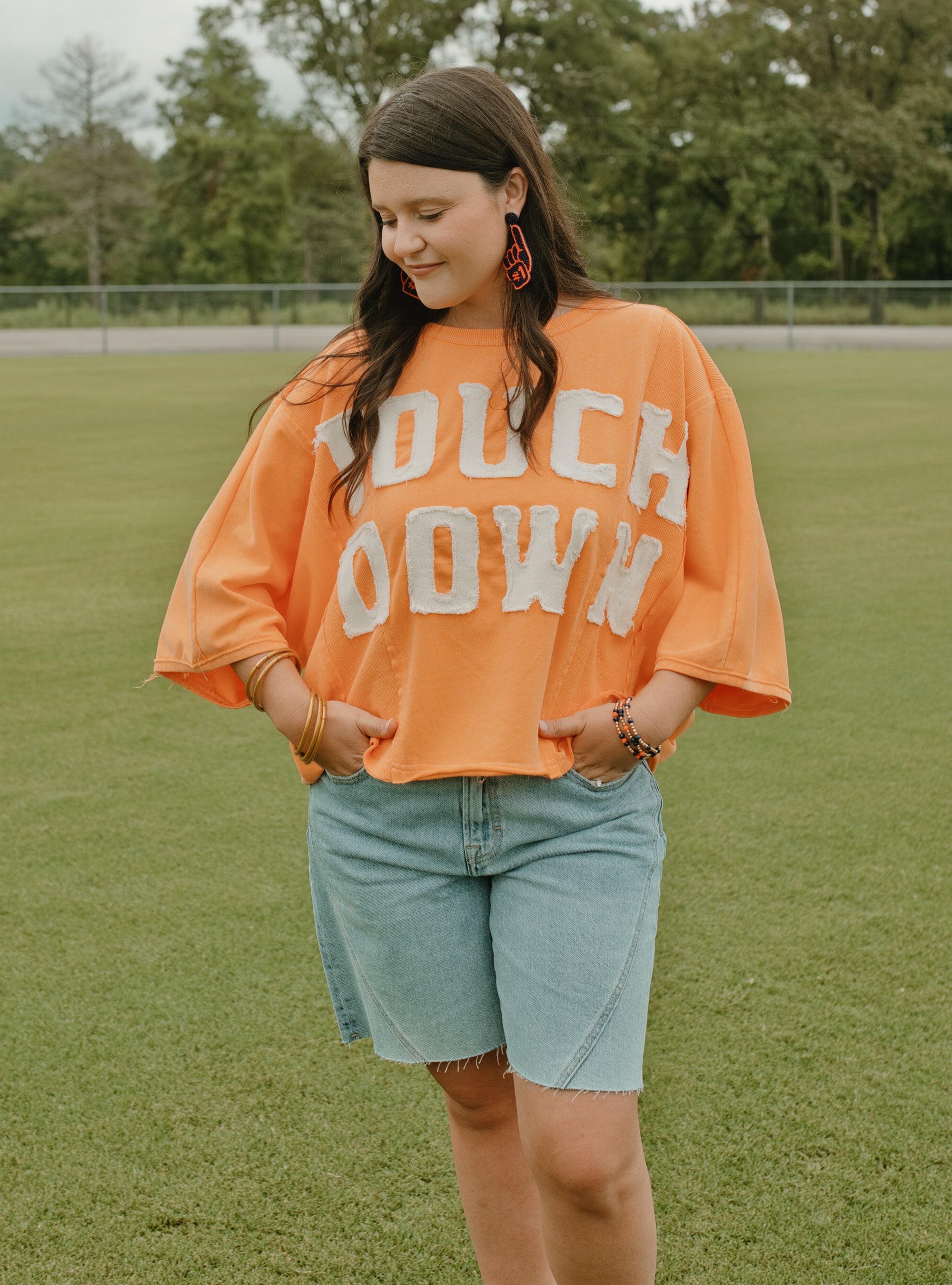 End Zone Approved Touchdown Sweatshirt - Orange