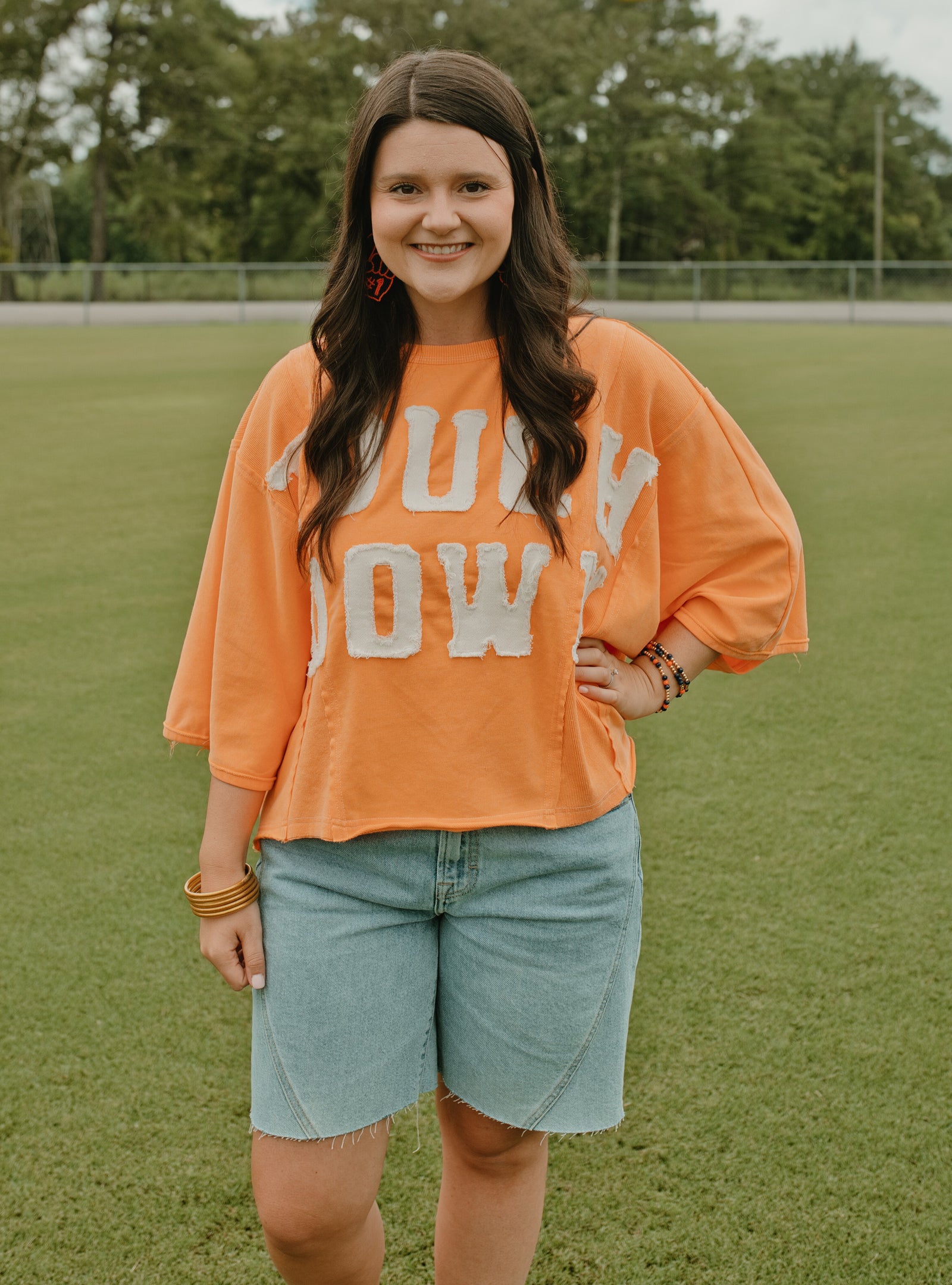 End Zone Approved Touchdown Sweatshirt - Orange