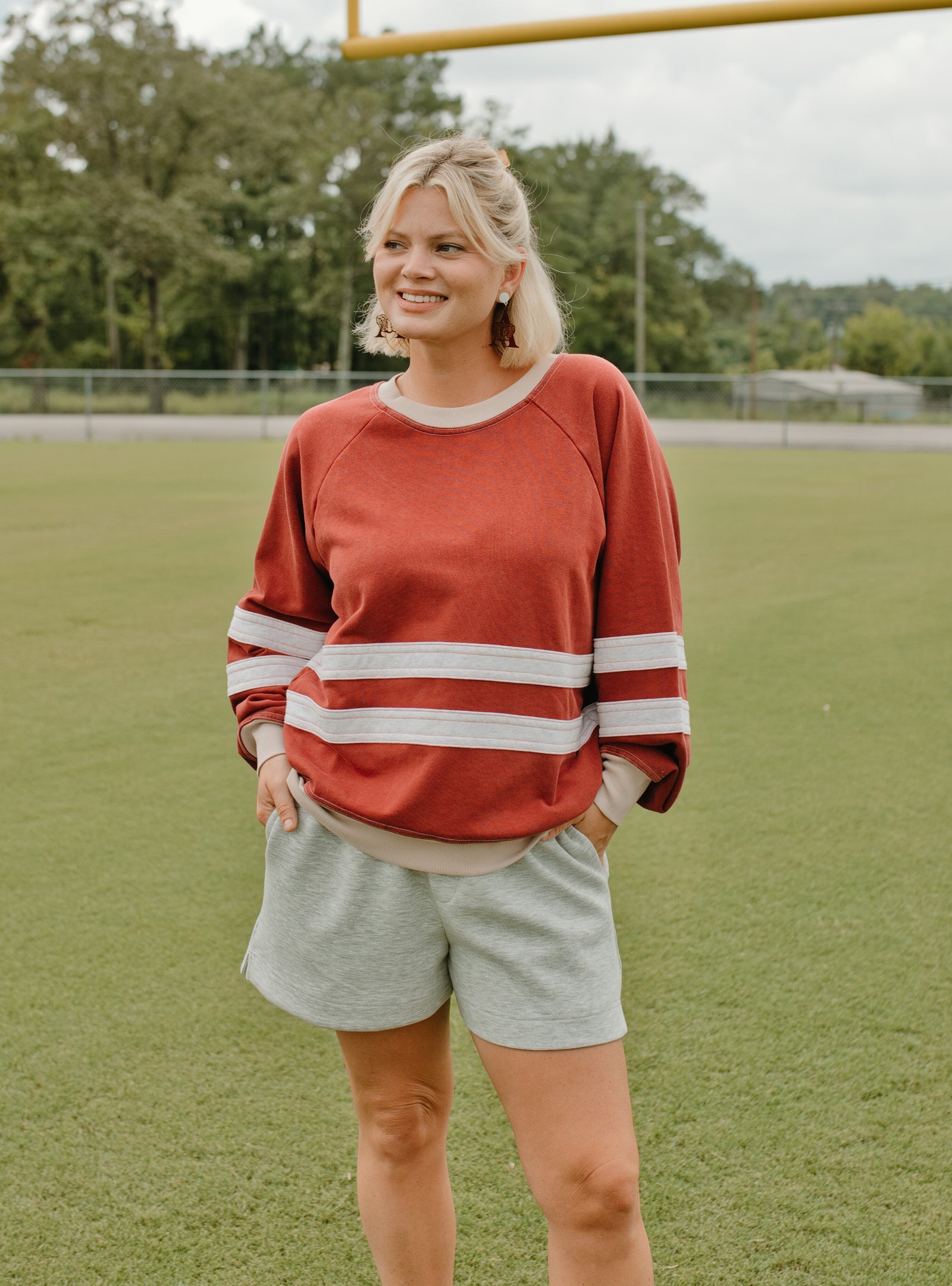 Crimson Comfort Pullover