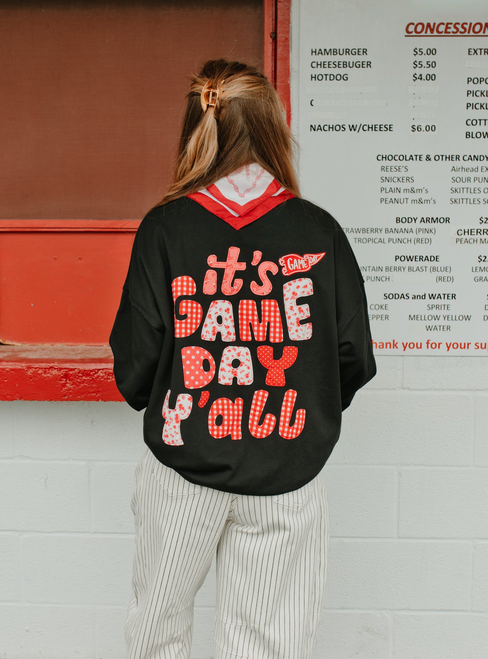 It's Gameday Ya'll Black Mock Neck Sweatshirt