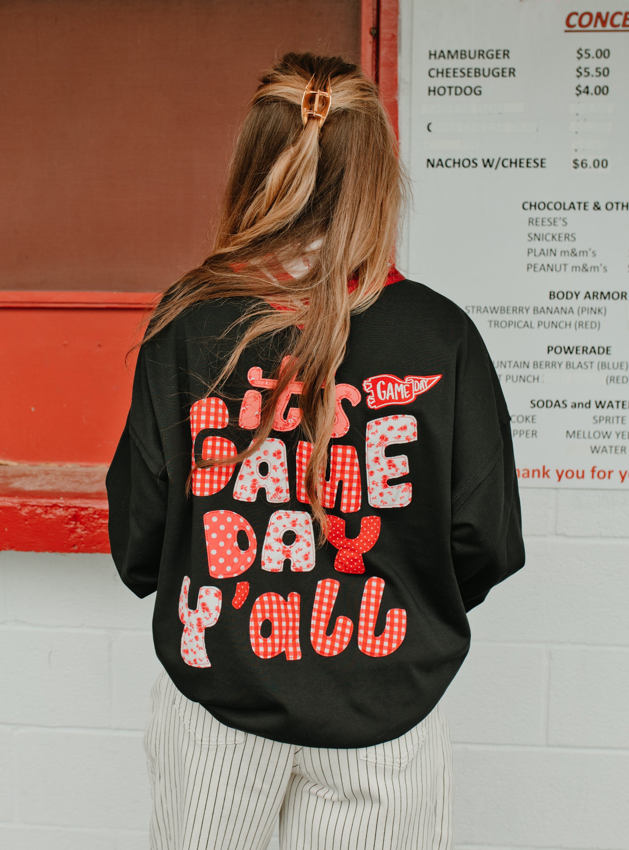 It's Gameday Ya'll Black Mock Neck Sweatshirt